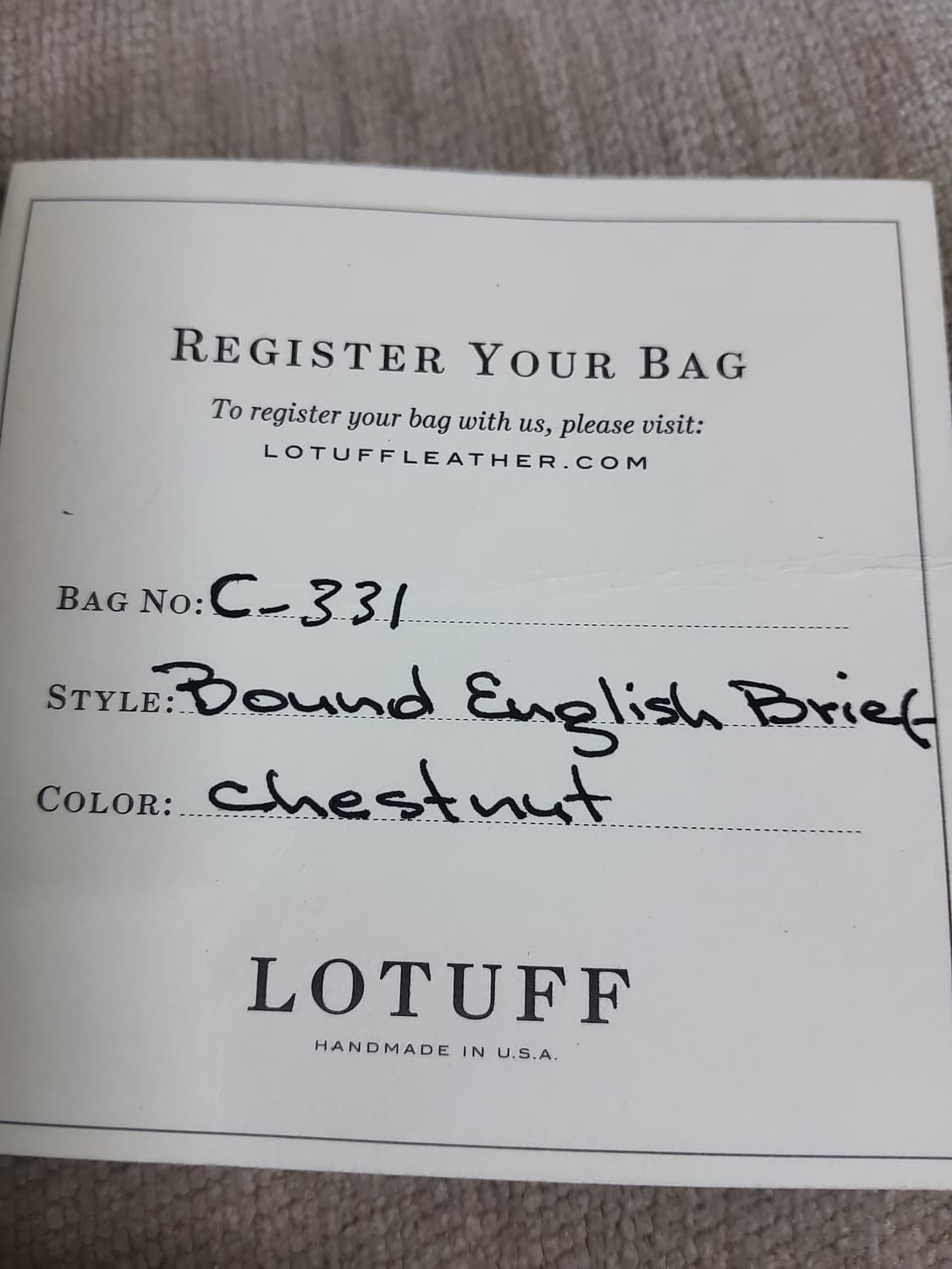 미국 Lotuff Leather 수제 사첼백 서류가방 노트북 상품이미지5