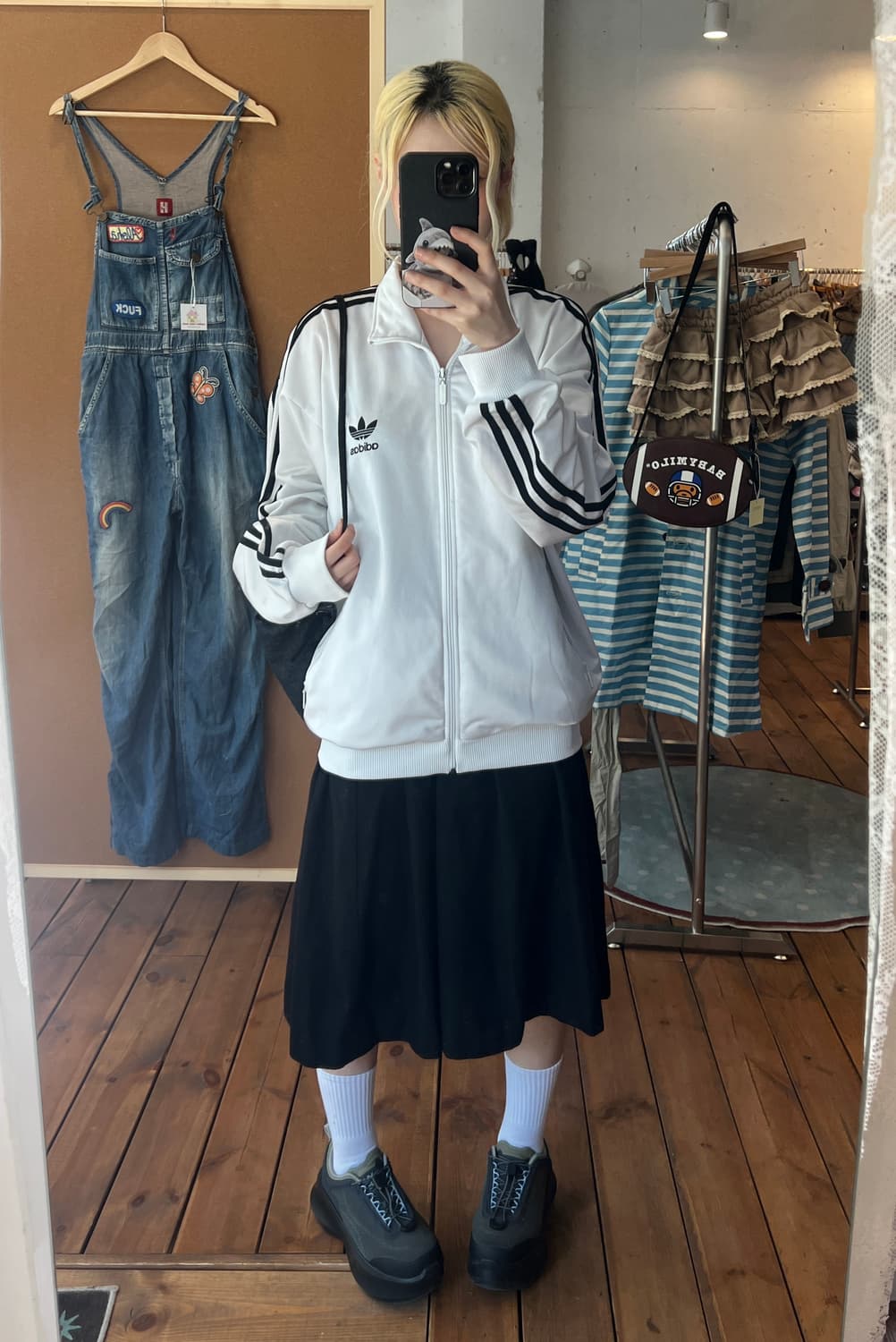 아디다스 90s 흰검 져지  상품이미지6