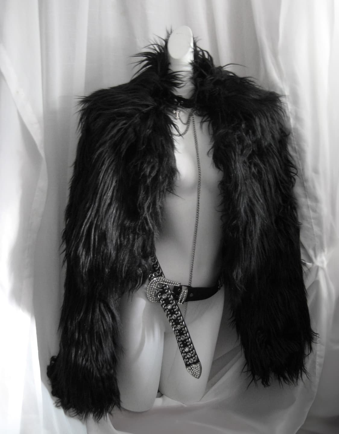 펑크 페이크퍼 자켓 상품이미지4