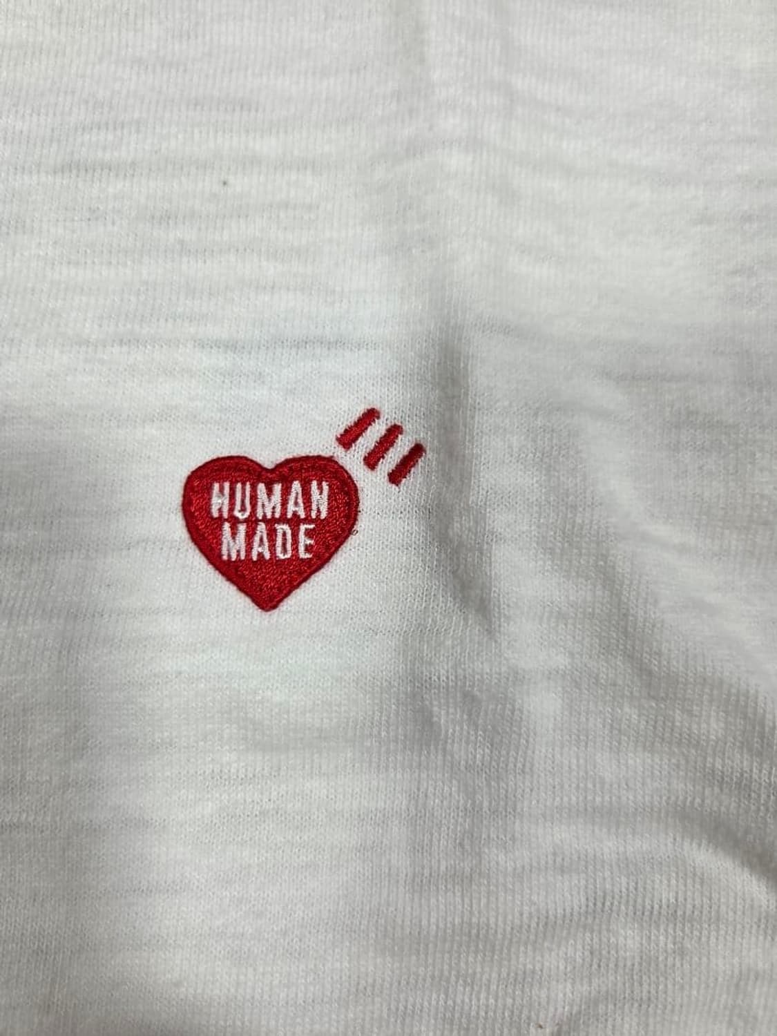 휴먼 메이드 그래픽 롱슬리브 티셔츠 화이트 상품이미지4