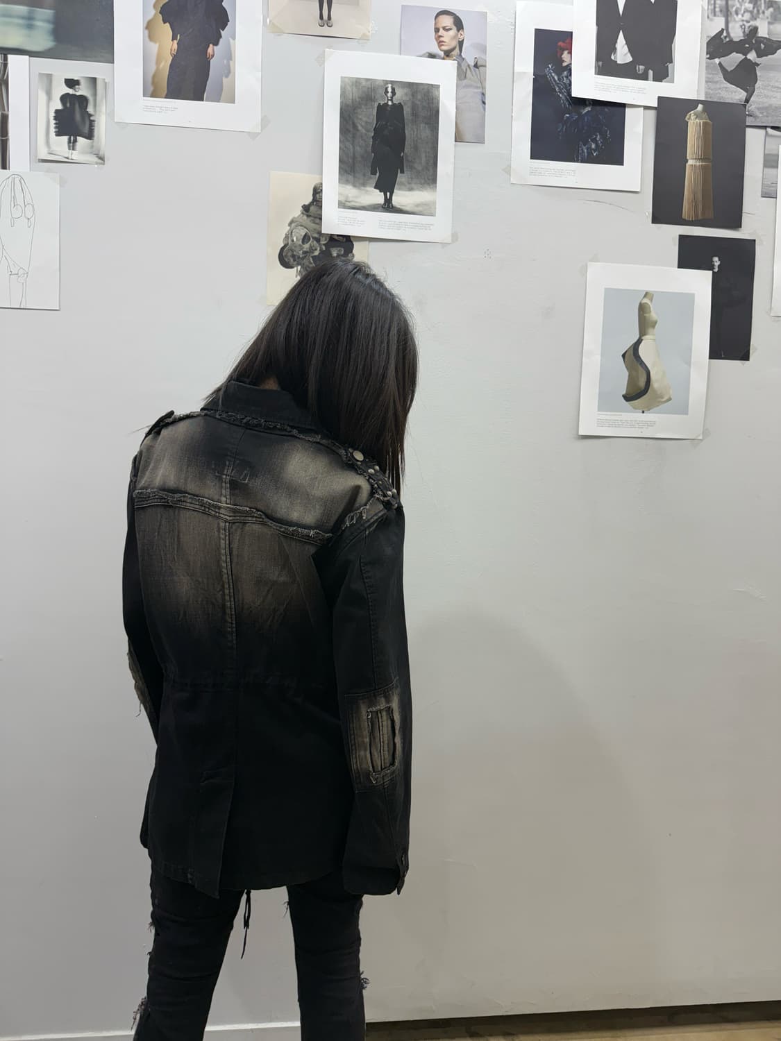 락시크 무드 그런지 워싱 자켓 상품이미지7