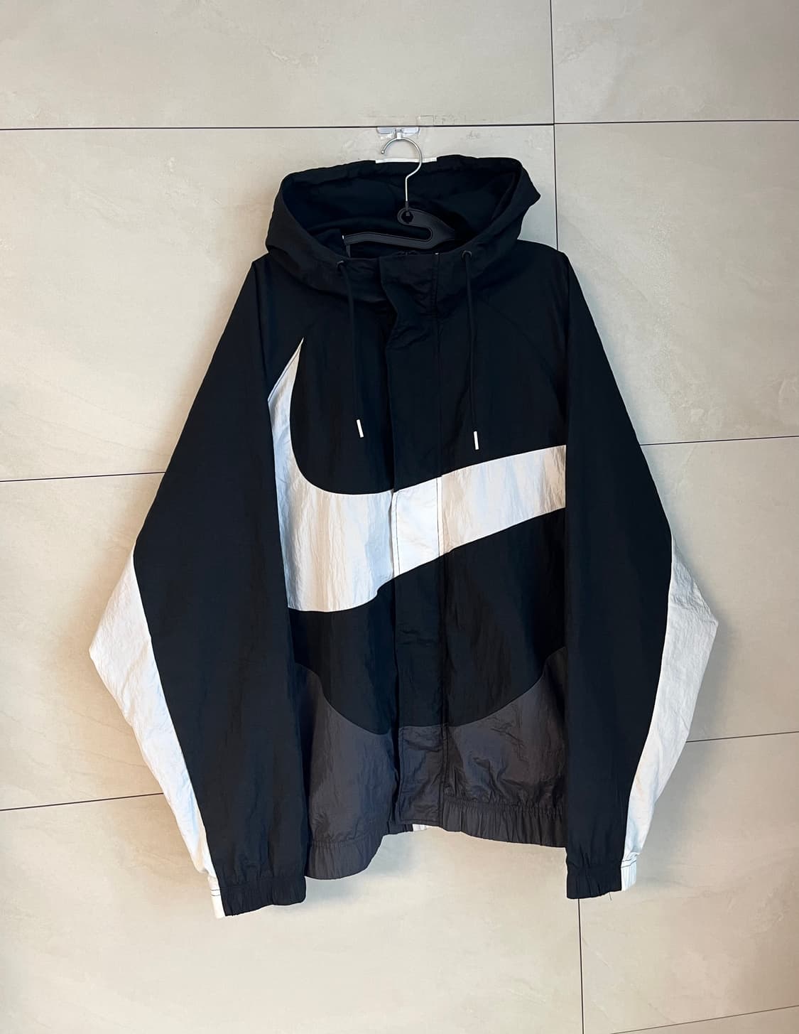 [2XL] 나이키 빅스우시 윈드러너 우븐 바람막이 블랙 상품이미지1