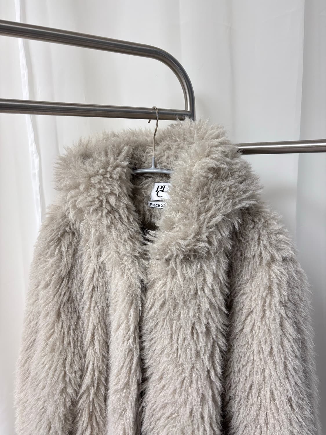 PLACE STUDIO 컬리 부클 헤비 소프트 후드 퍼 상품이미지5