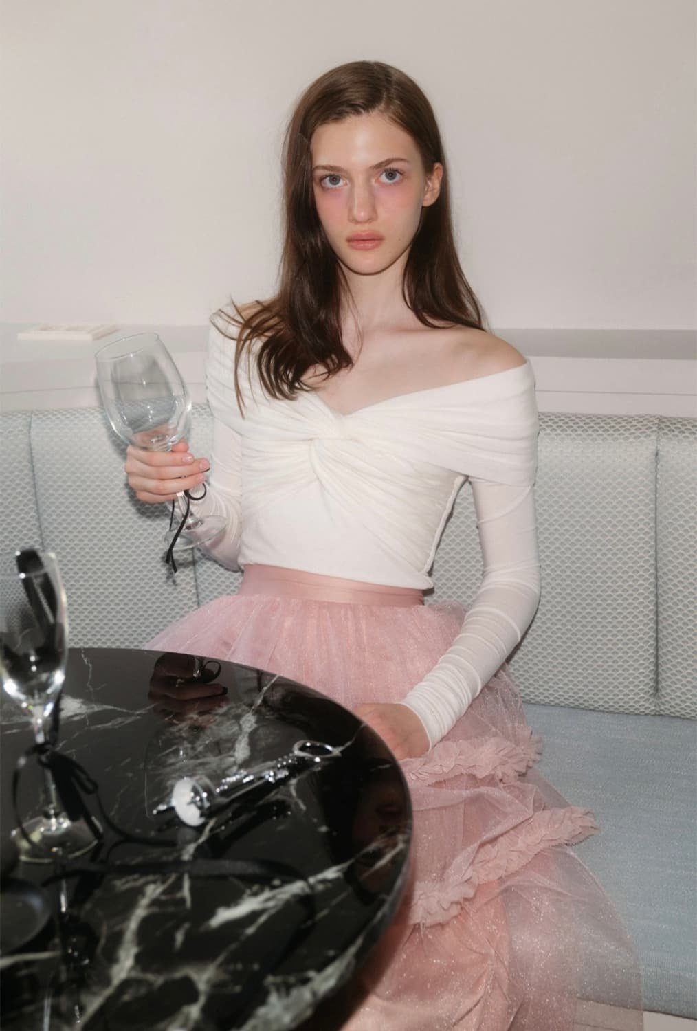 더티스 로즈 튤 샤스커트 드레스 상품이미지5