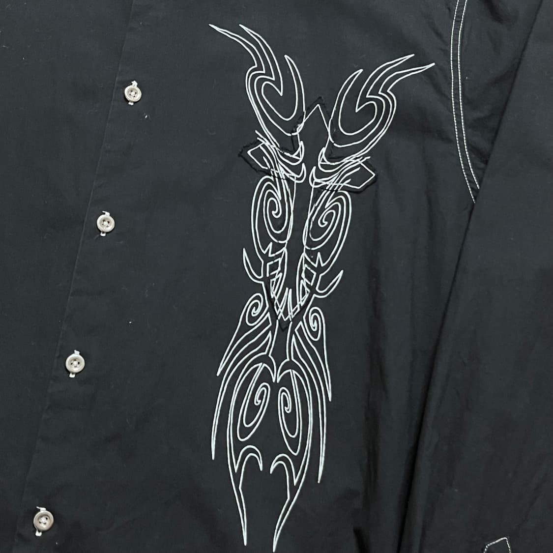 4XL vtg y2k 락시크 펑크 오버핏 빅패치 셔츠 상품이미지4