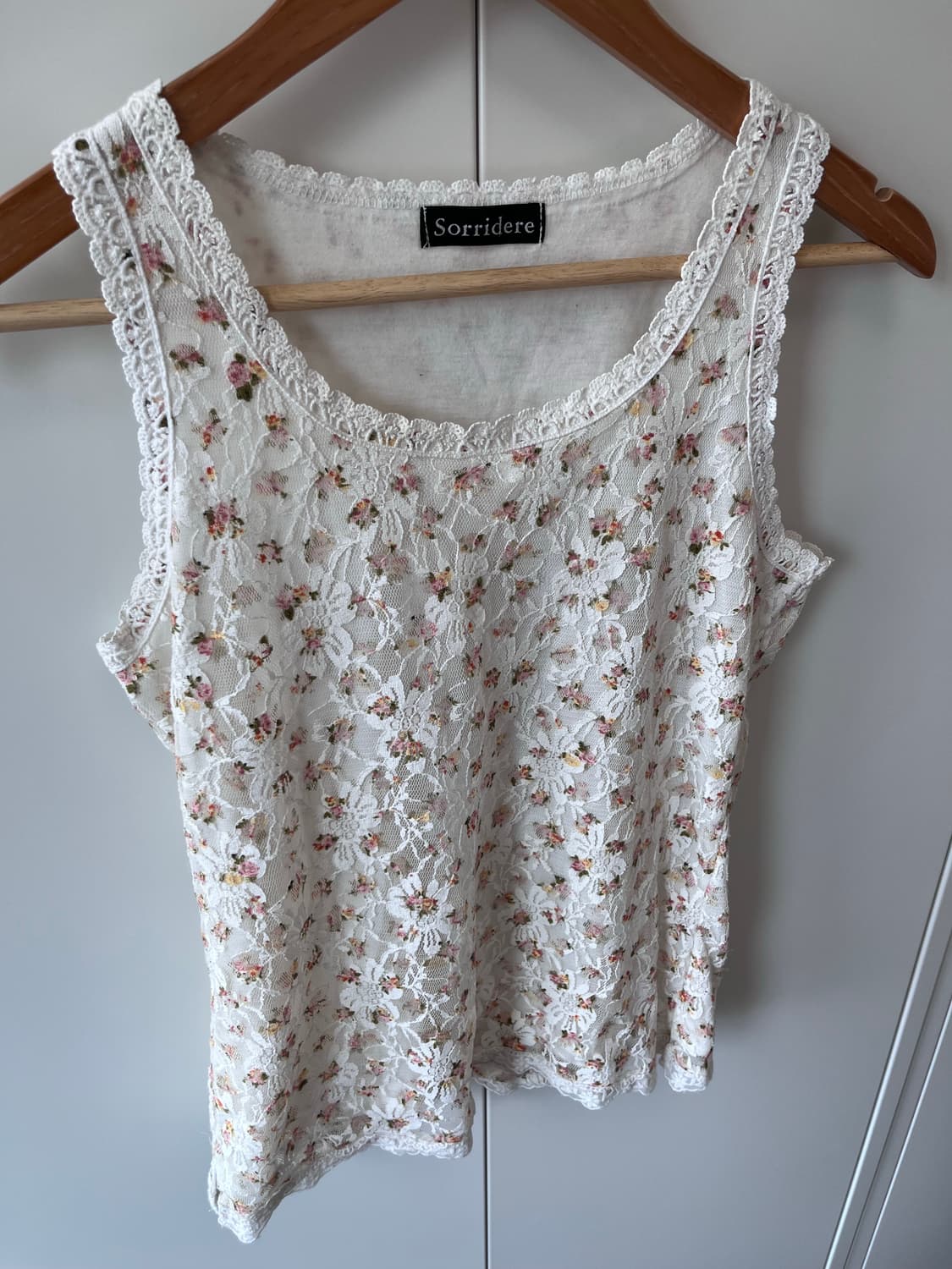 Sorridere 잔꽃 레이스 슬리브리스 상품이미지5