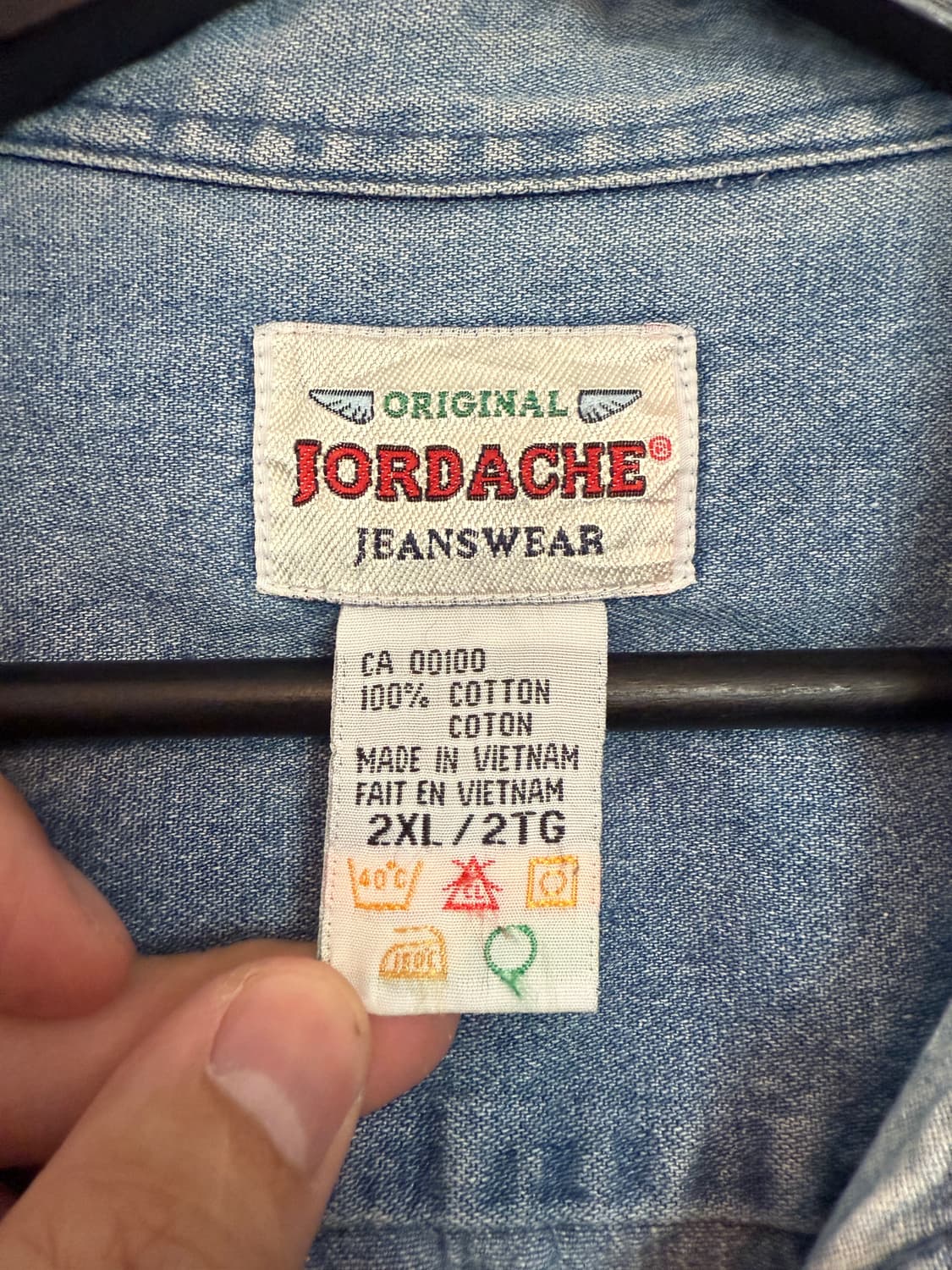 JORDACHE 오리지널 데님셔츠 2XL 상품이미지3