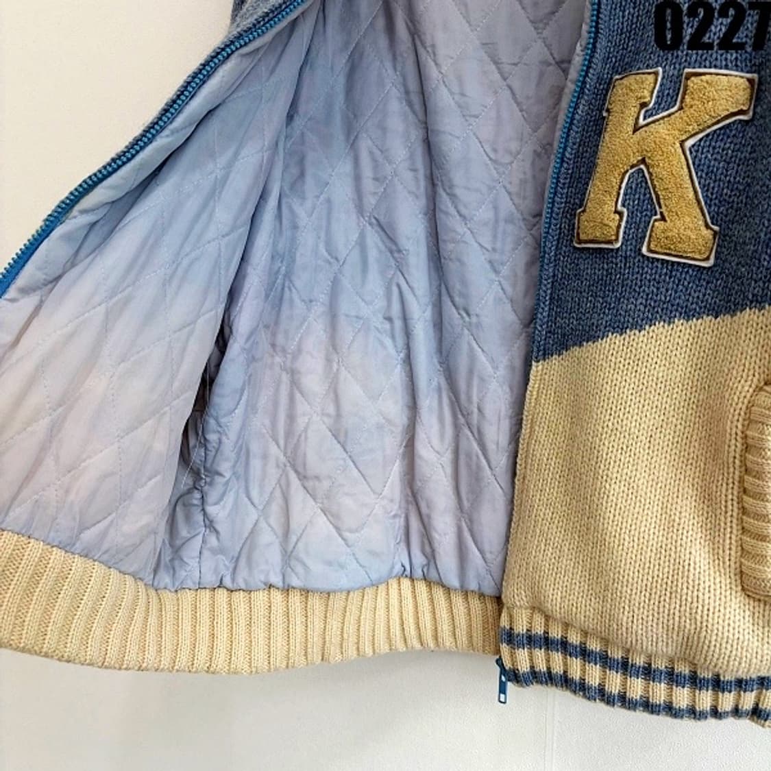 요크 레인 YORK REINE 니트 스타디움 자켓 M  상품이미지7