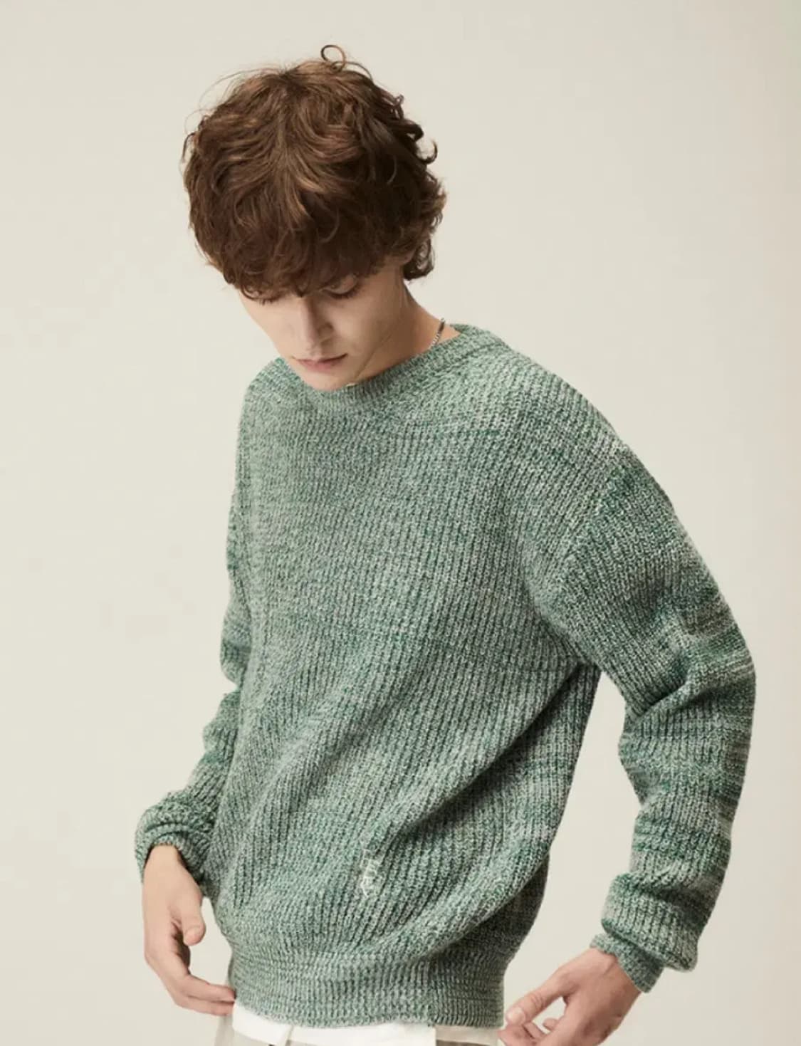 새상품) 유튜버 빛날영 iter 잇터 니트 포레스트 그린 상품이미지8