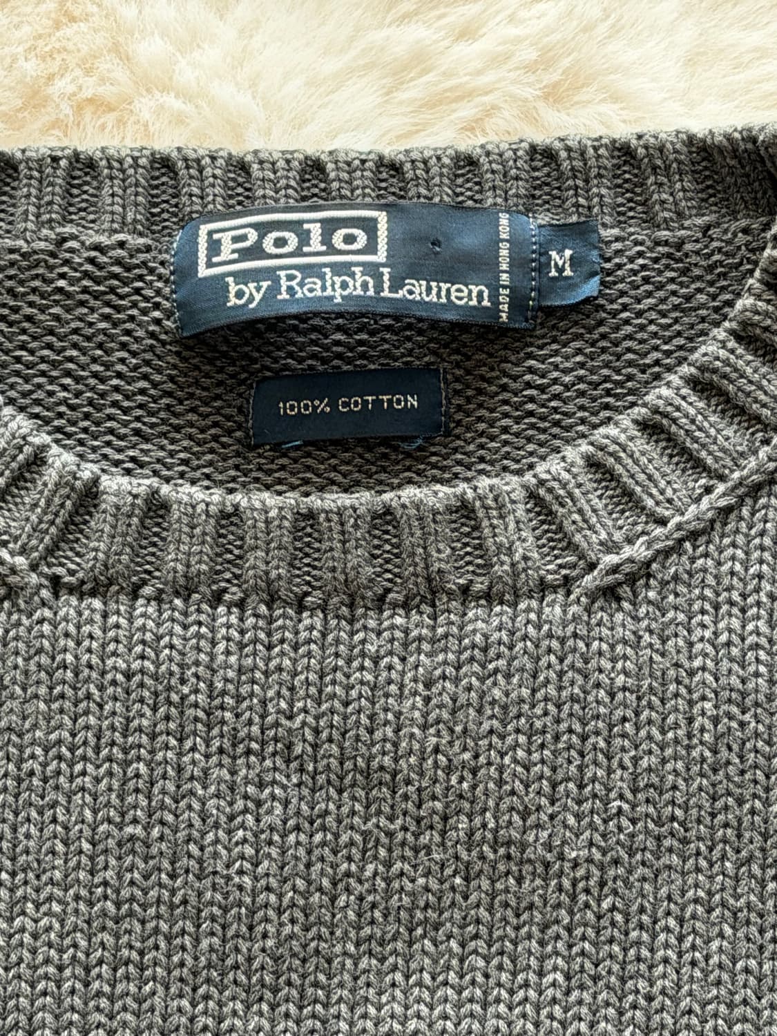 (M) 정품 폴로 크루넥 니트 상품이미지4
