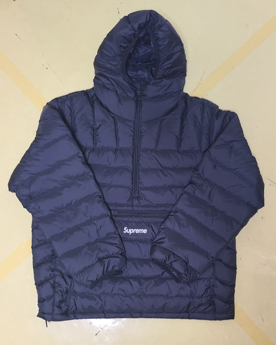 슈프림 마이크로 다운 하프 집 후드 풀오버 블랙 25FW 상품이미지2