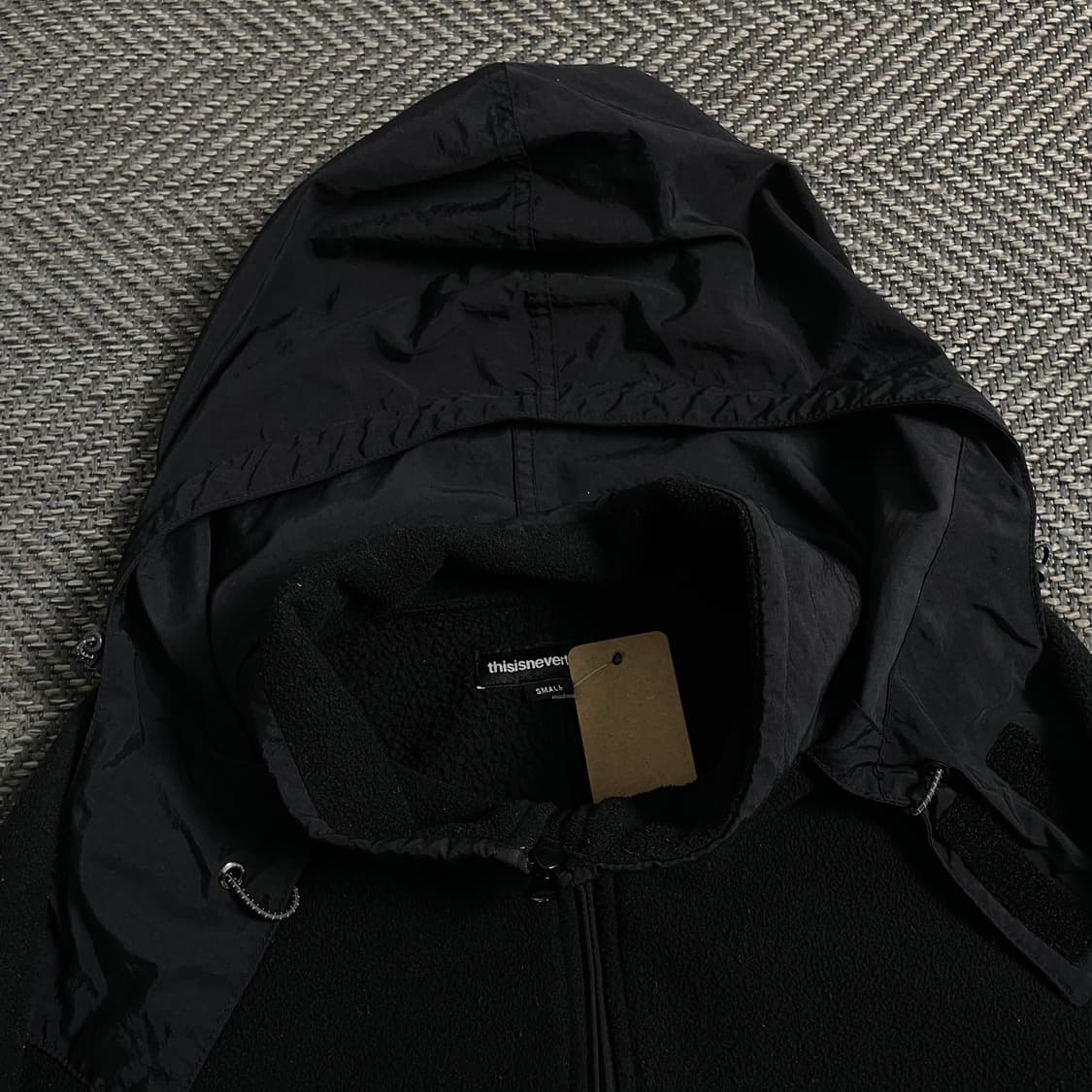 디스이즈네버댓 스펠 빅로고 후드 플리스 자켓y 4627 상품이미지5