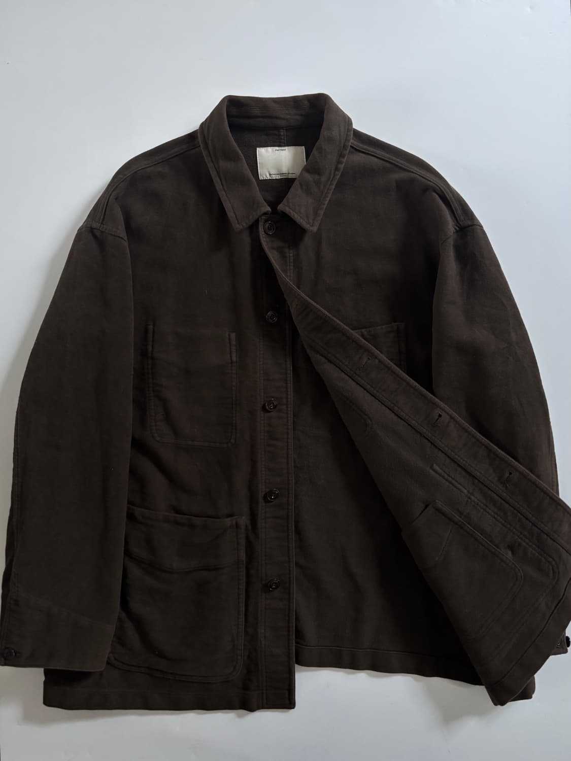 Pottery 포터리 브라운 코튼 셔츠 상품이미지1