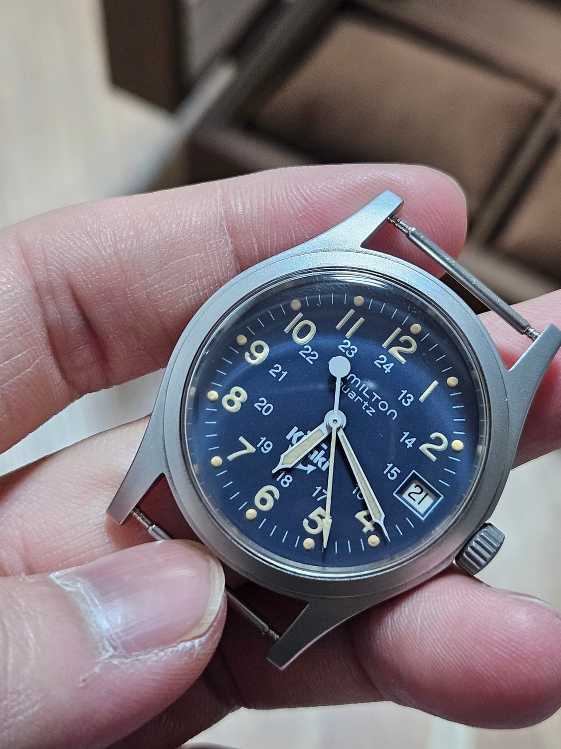 90s 해밀턴 9797 청판 필드워치 페노메 스트랩. 상품이미지4