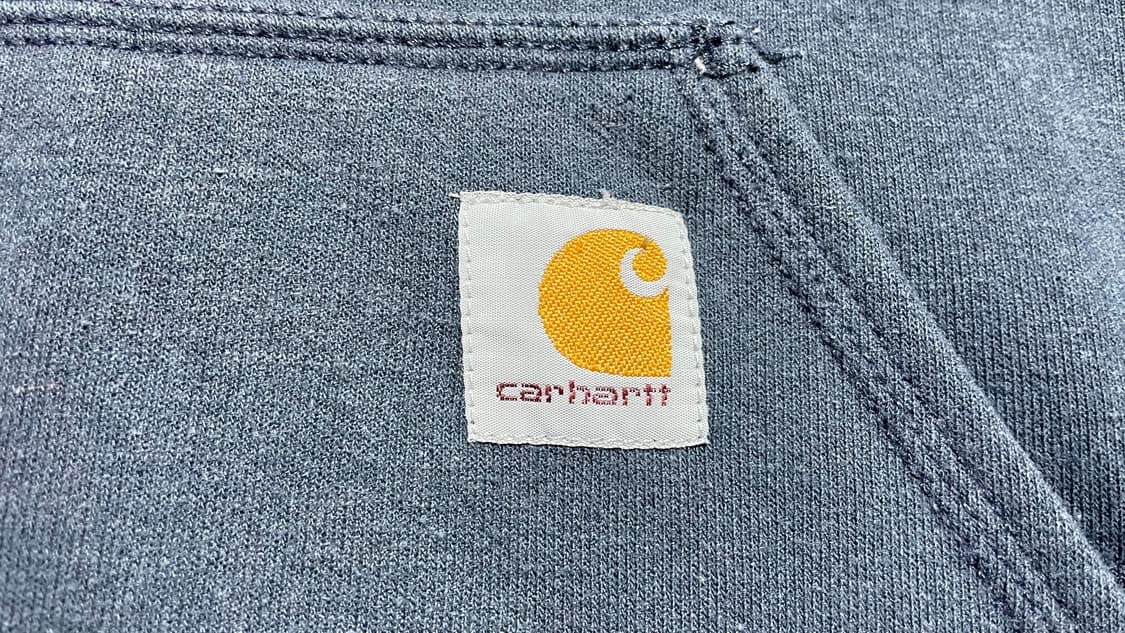 USA 00s 미국 빈티지 워크웨어 멕시코 생산 네이비 칼하트 후드티 상품이미지7