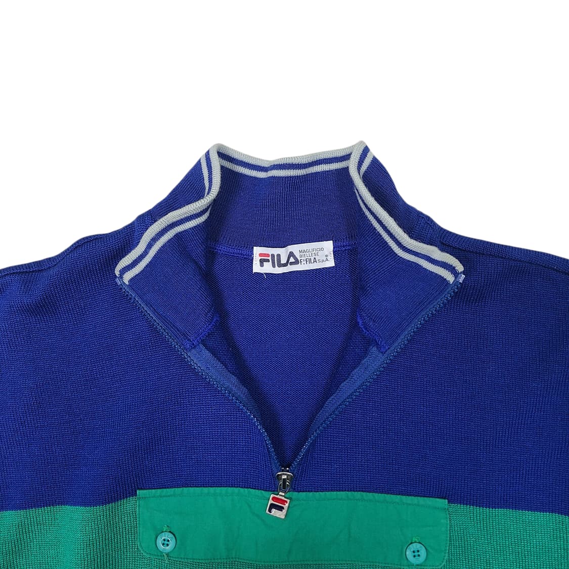 '90s 휠라 하프집업 니트 상품이미지6