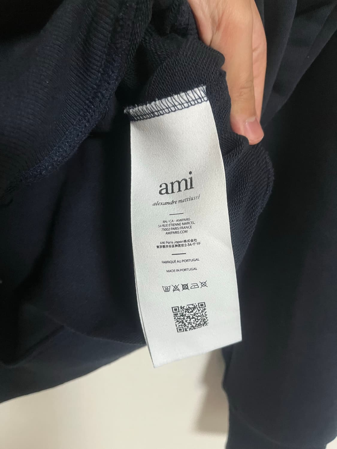 아미 네이비 후드집업 상품이미지2