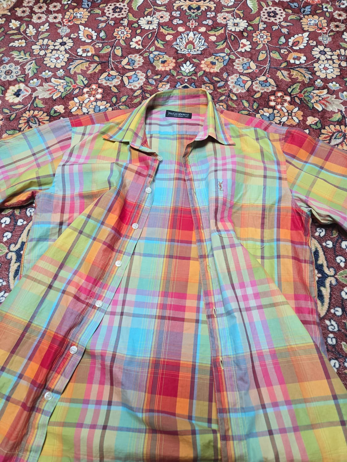 Yves Saint Laurent 2002 Multi-Color 체크셔츠 상품이미지10