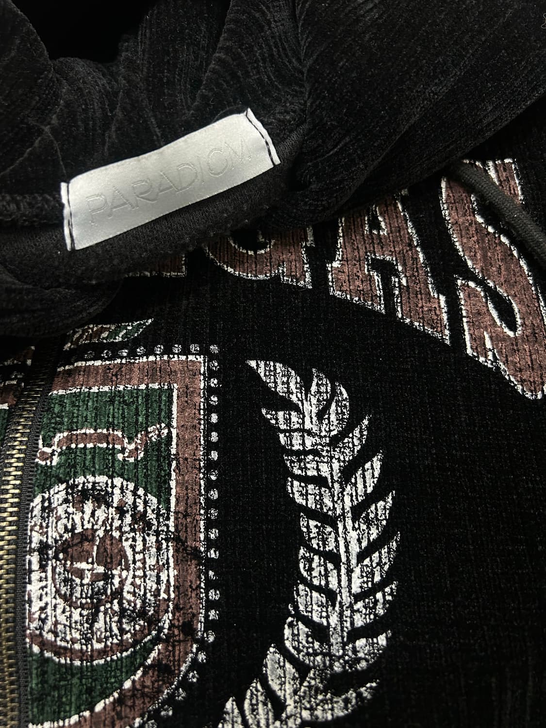 [실측XL]빈티지 라스베가스 코듀로이 2Way 후드집업/블랙 상품이미지6