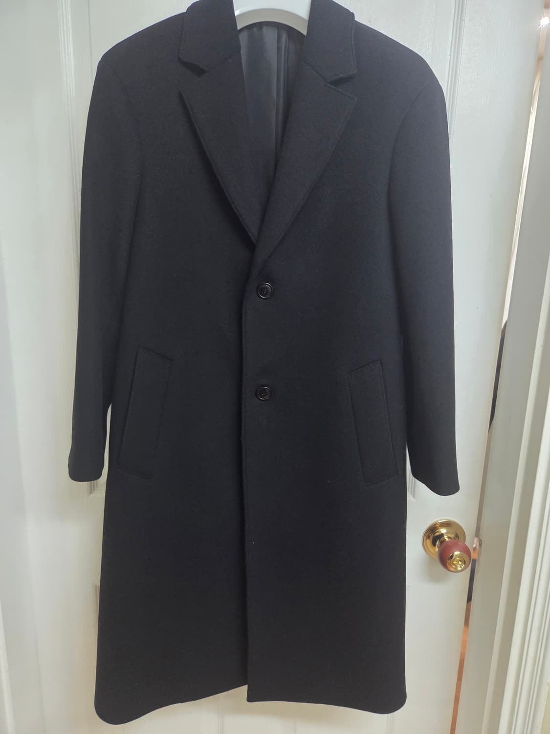 [22FW] 쿠어 COOR MTR 투 버튼 싱글 코트 (블랙) 상품이미지5