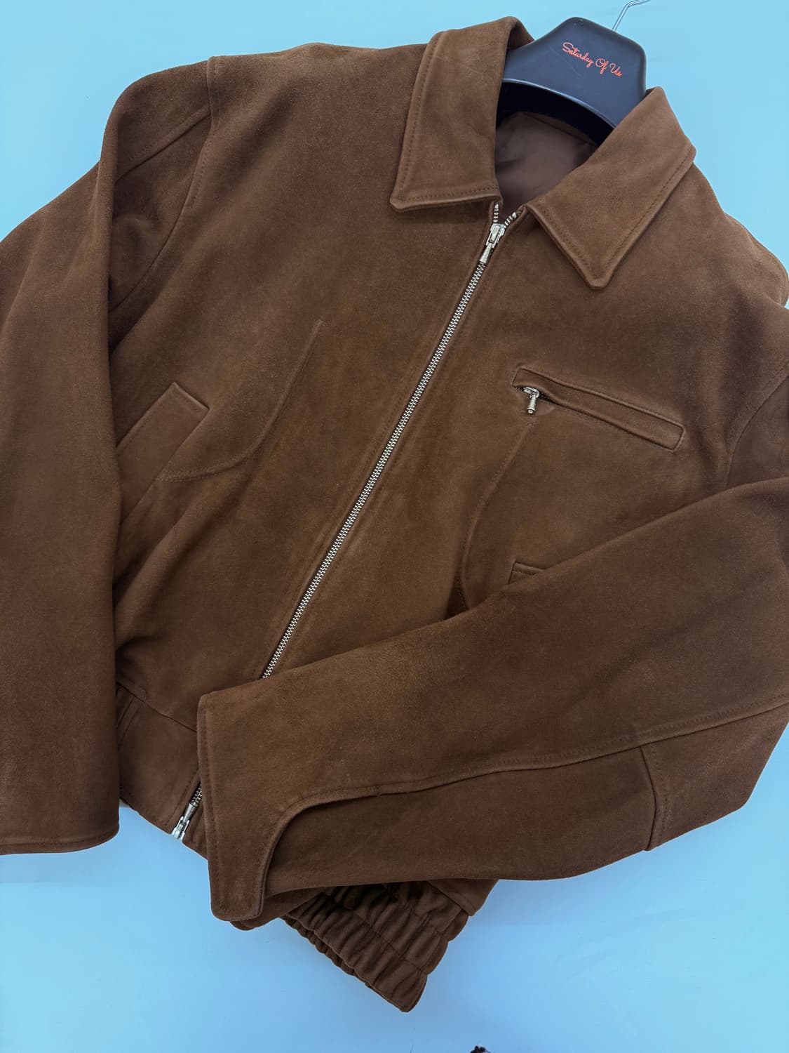 STU 고트 스웨이드 자켓 브라운 L 상품이미지3