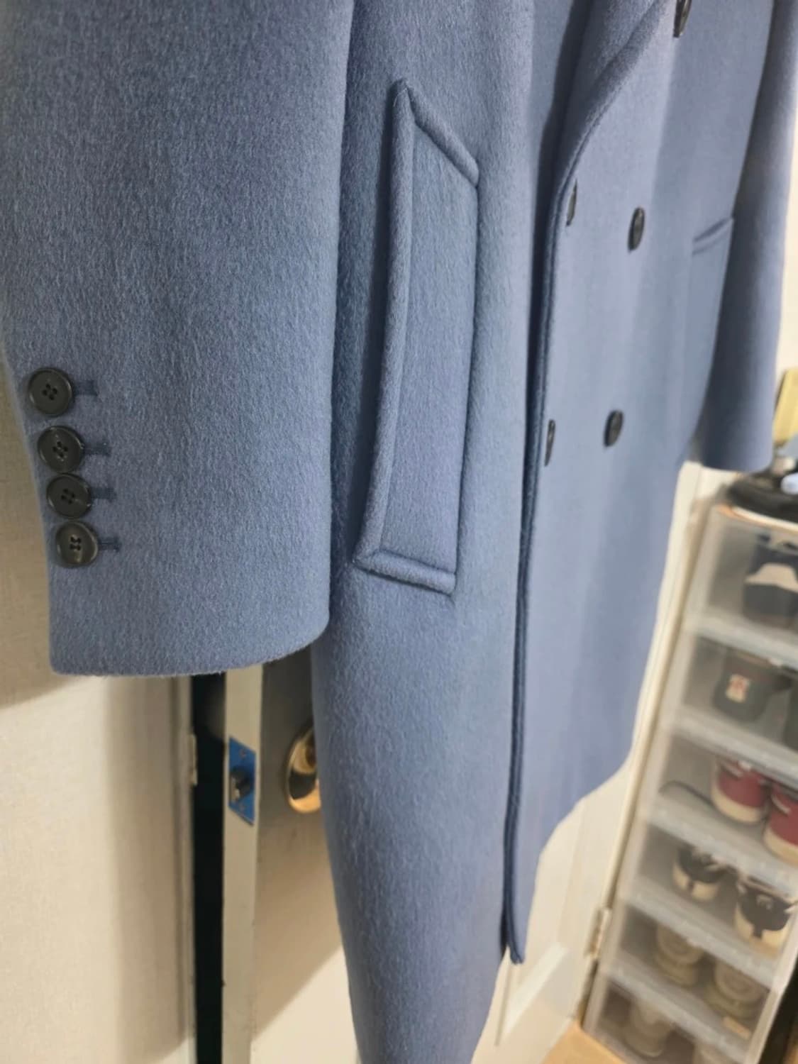 앤더슨벨 유니섹스 캐시미어 올슨 오버사이즈 코트 M 상품이미지5