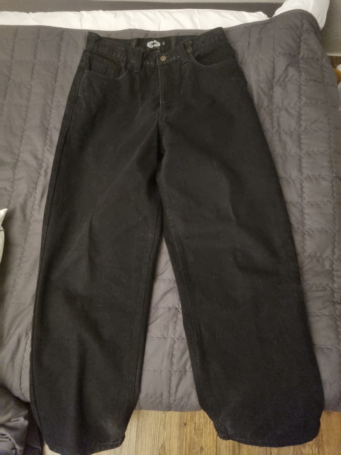 Essential Relaxed Denim Pants (Black) S 상품이미지1