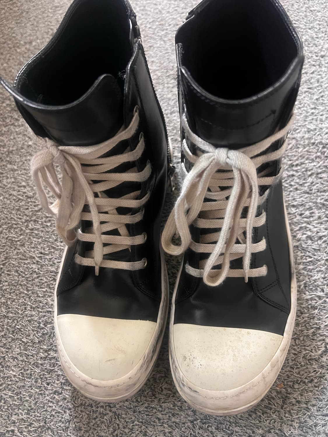 [260] 릭오웬스 라몬즈 하이 39.5 판매합니다 상품이미지1