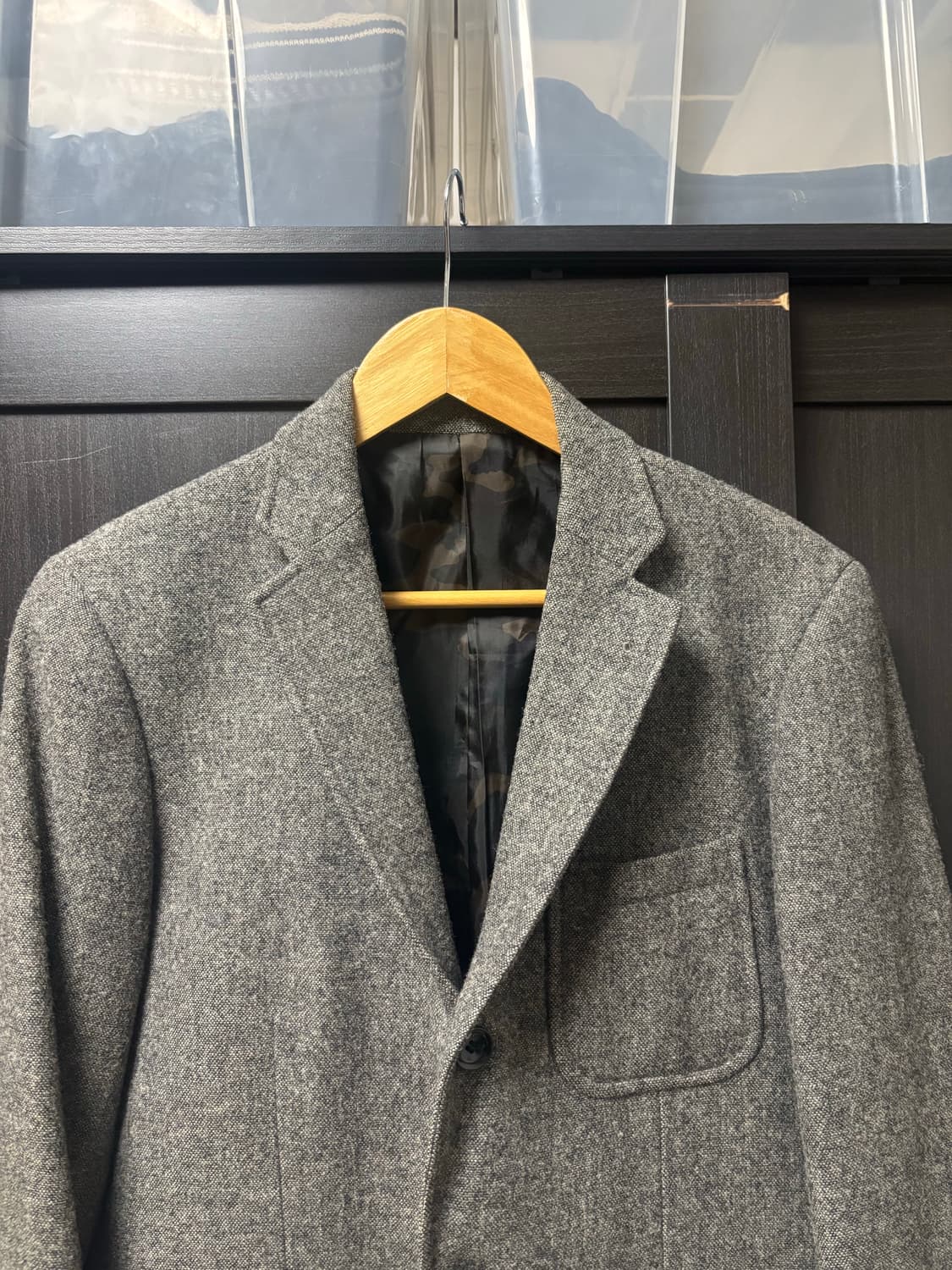 소프넷 트위드 엘보우 패치 자켓 상품이미지2