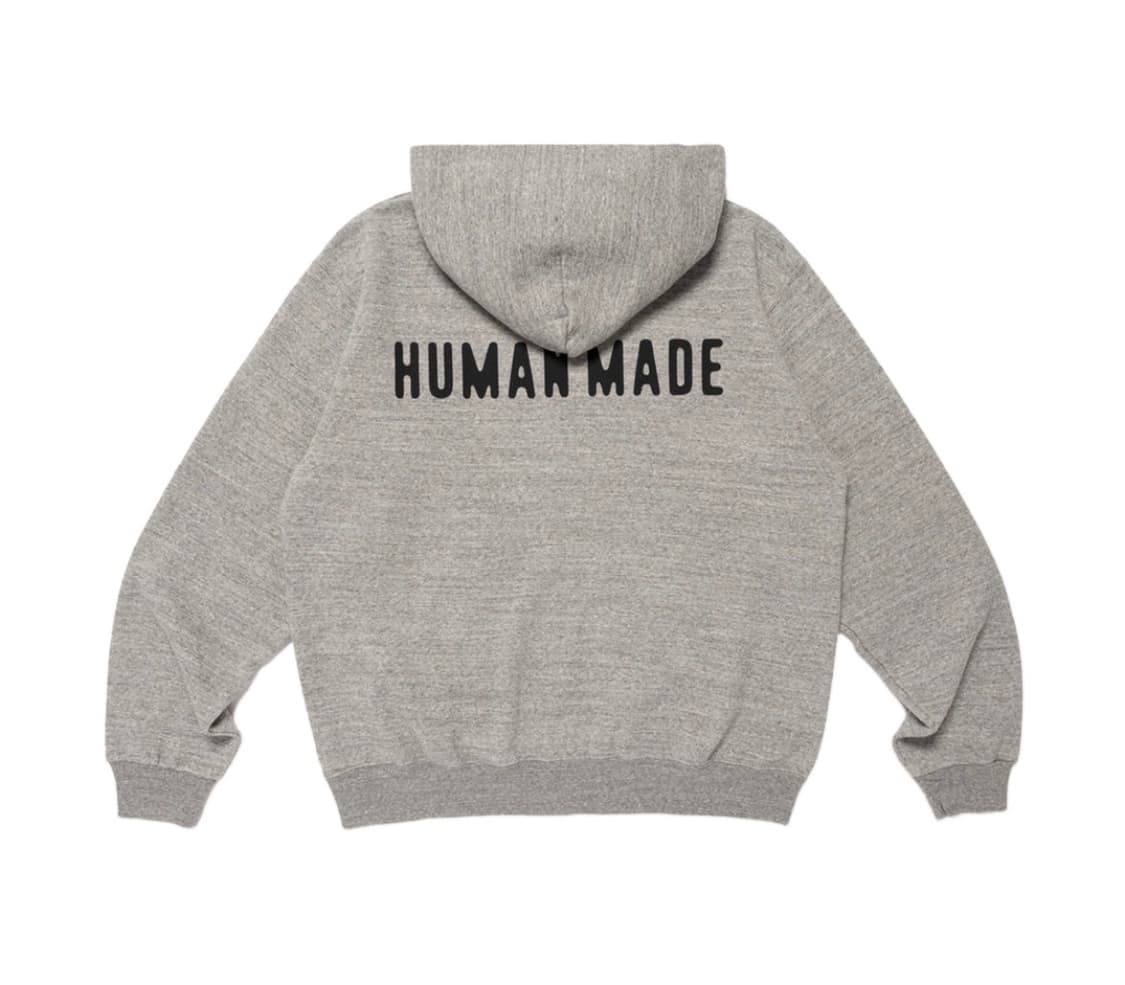 휴먼 메이드 클래식 집업 스웨트 후드 그레이 상품이미지2