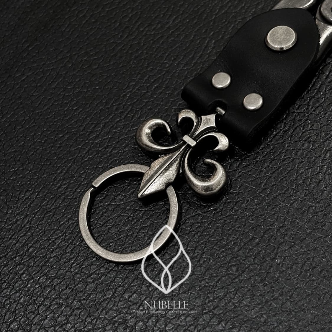 🌗 Chrome leather keyring / 크롬 소가죽 키링 상품이미지4