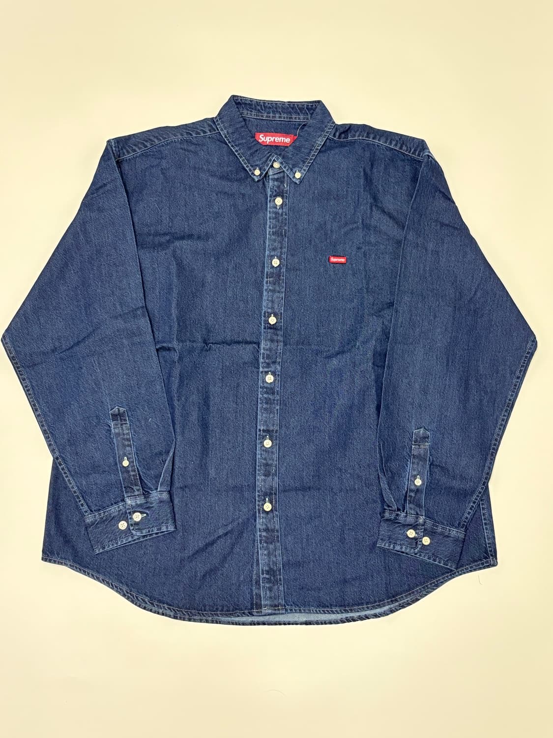 슈프림 스몰로고 데님 셔츠 L 상품이미지1