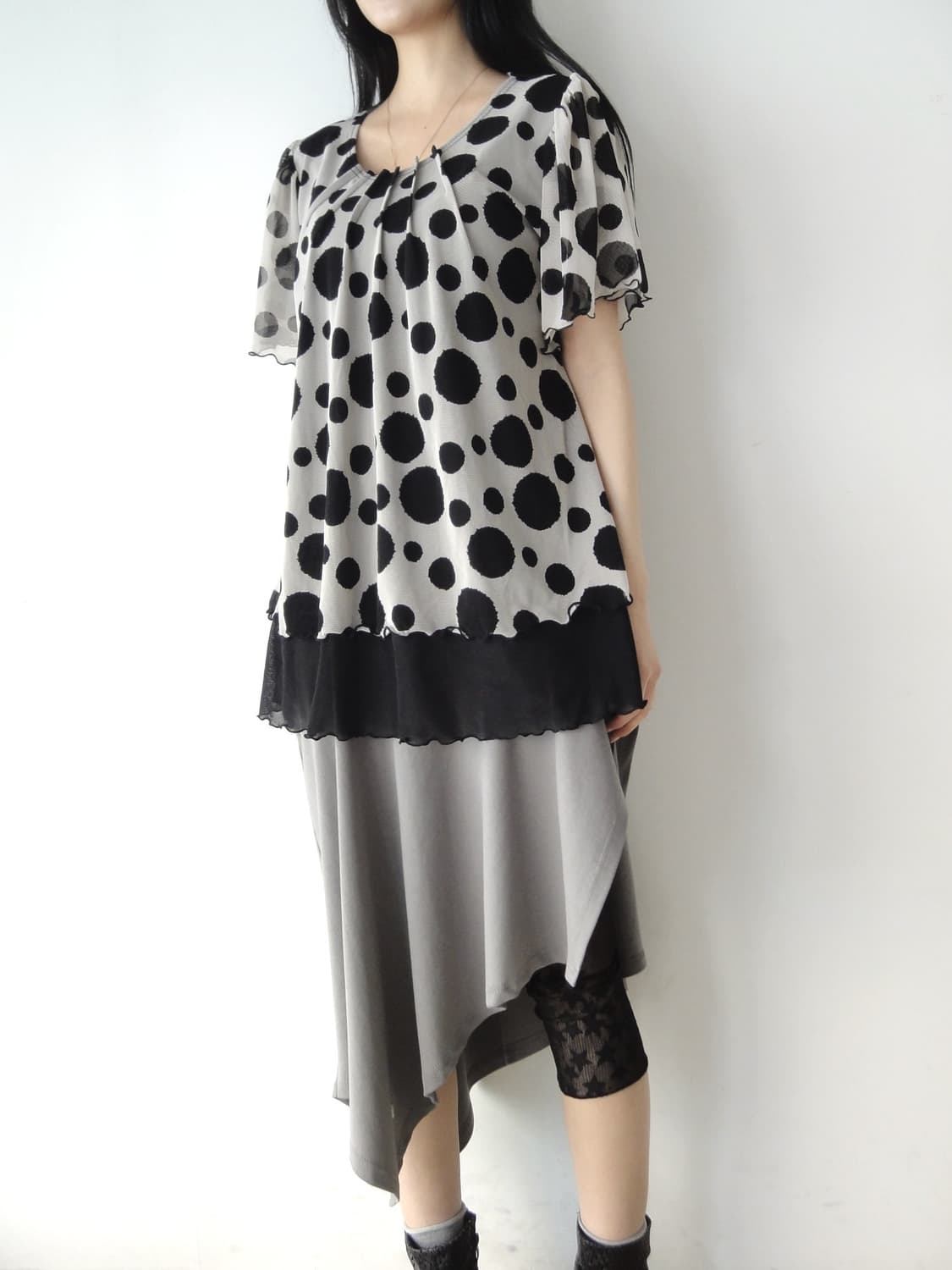 Polka dot 2 layer top 상품이미지6