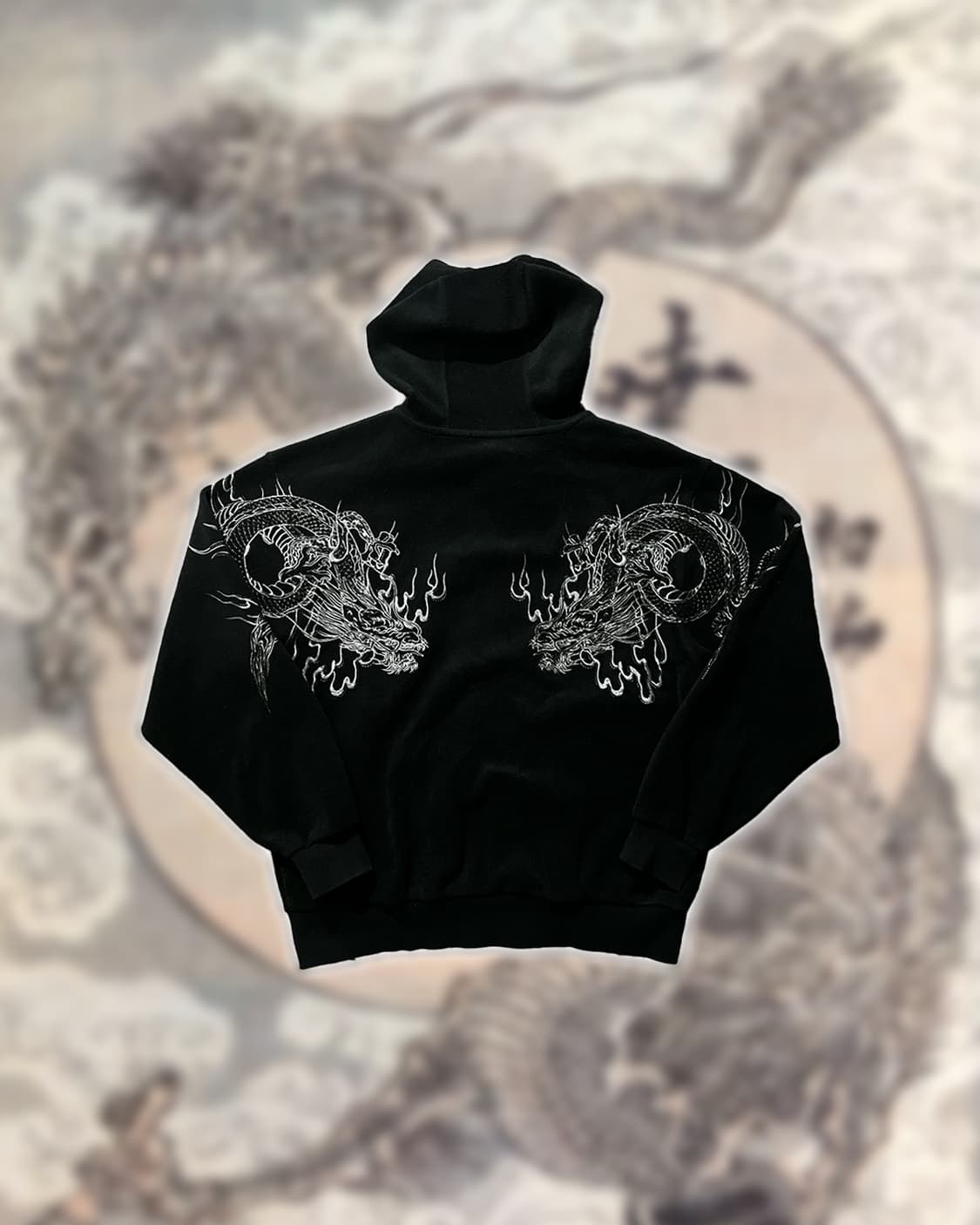 카라쿠리타마시 후드집업 상품이미지2