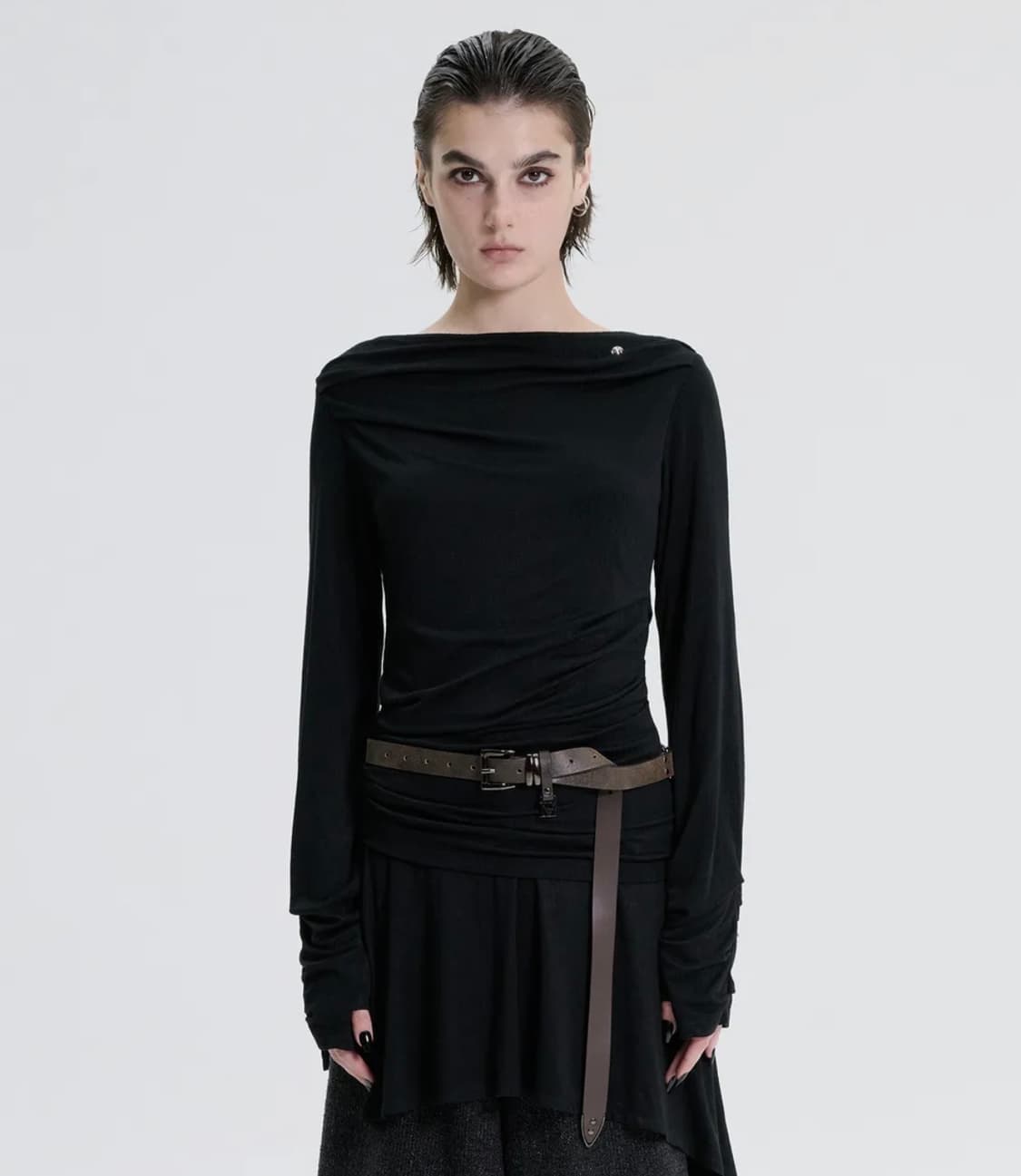 트리밍버드 Draped Jersey Long Sleeve  상품이미지1