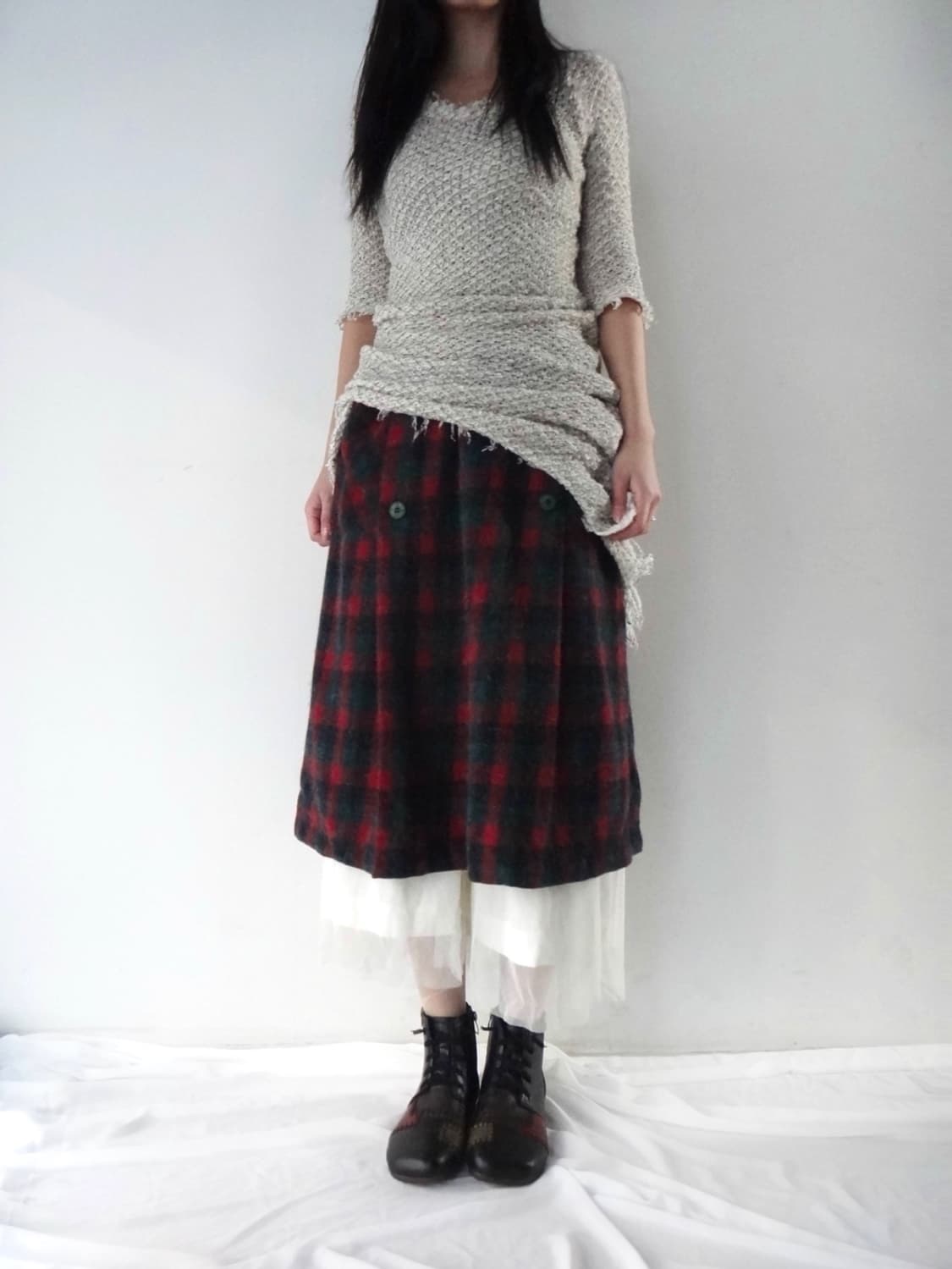 Sha milk banding skirt / white 상품이미지5