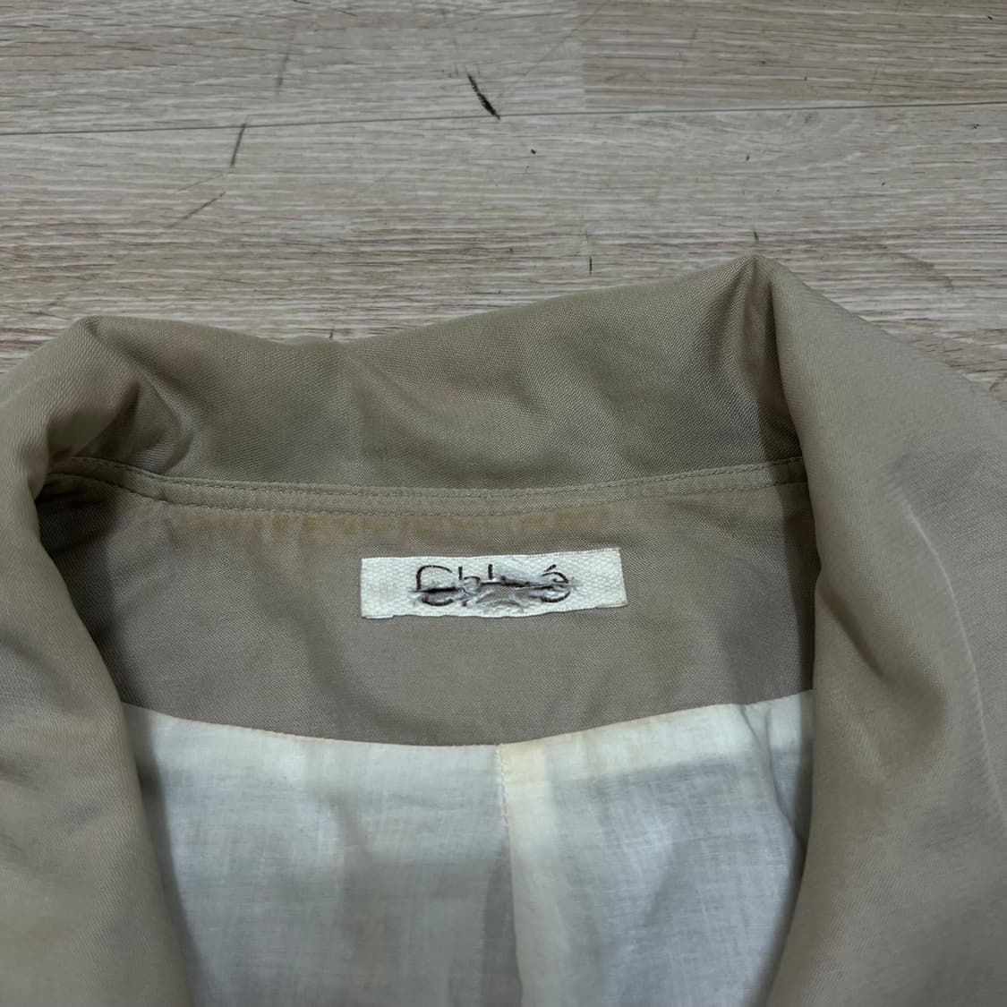 끌로에 여성 셔링 벌룬 싱글 트렌치코트 [베이지] S/90 상품이미지4