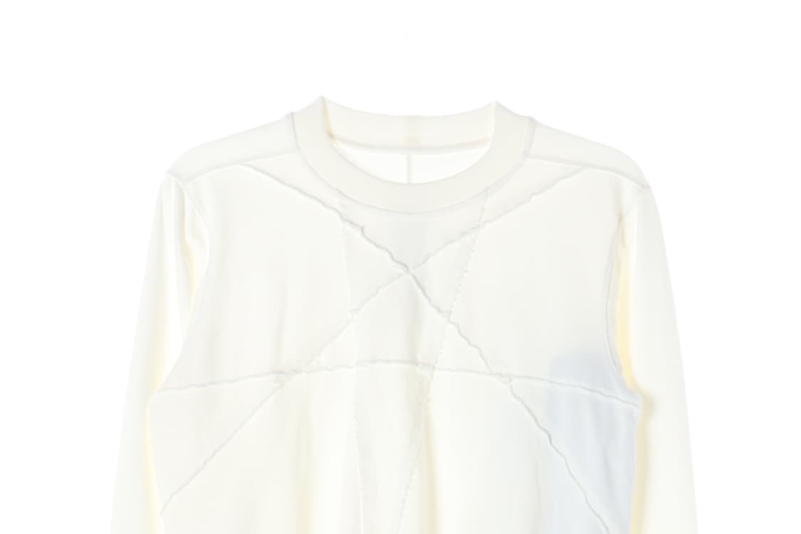 [S]릭 오웬스 아이보리 다크쉐도우 크롭 맨투맨 스웨트셔츠 상품이미지2