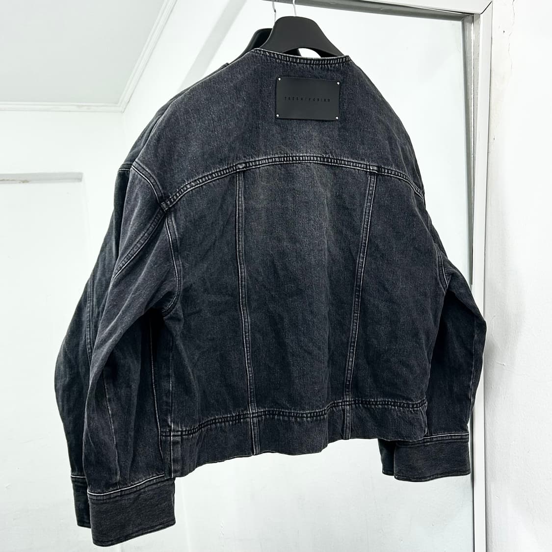 트리밍버드 원버튼 데님 셋업 자켓 상품이미지6