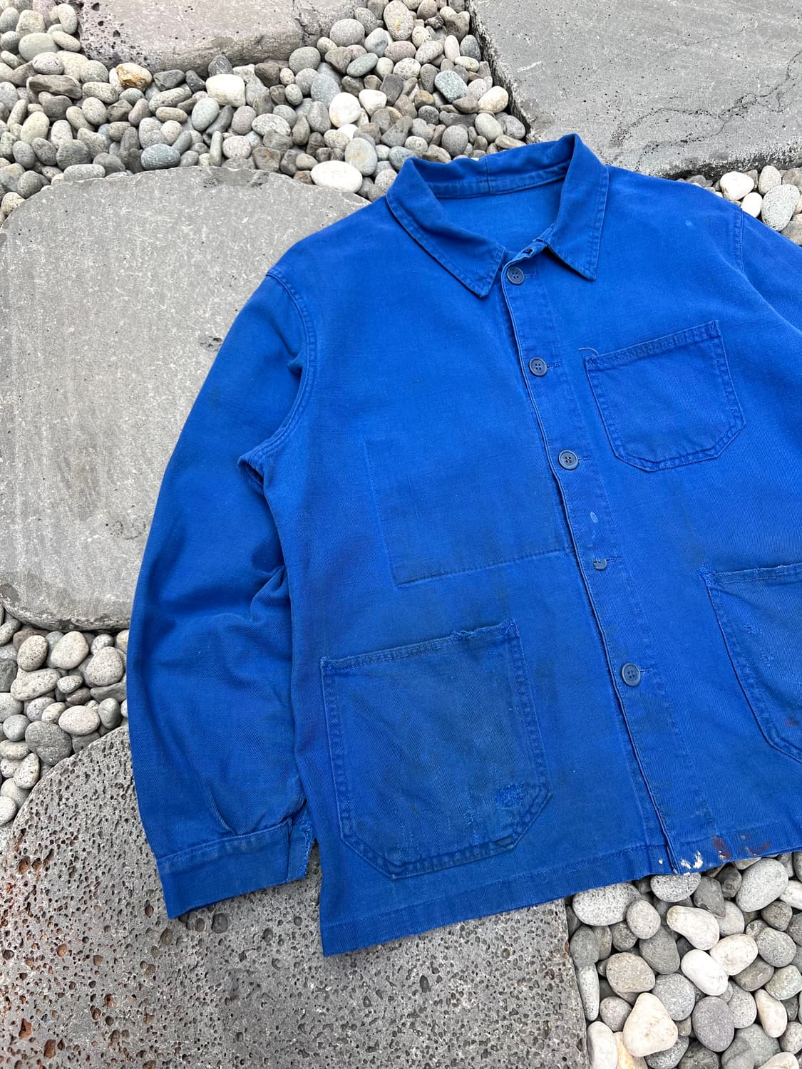 OLD VINTAGE WASHING BLUE 빈티지프렌치워크자켓 상품이미지6