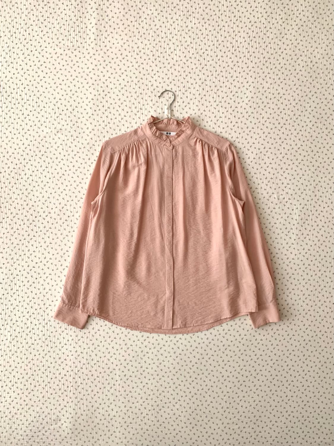 핑크 프릴 블라우스 상품이미지1