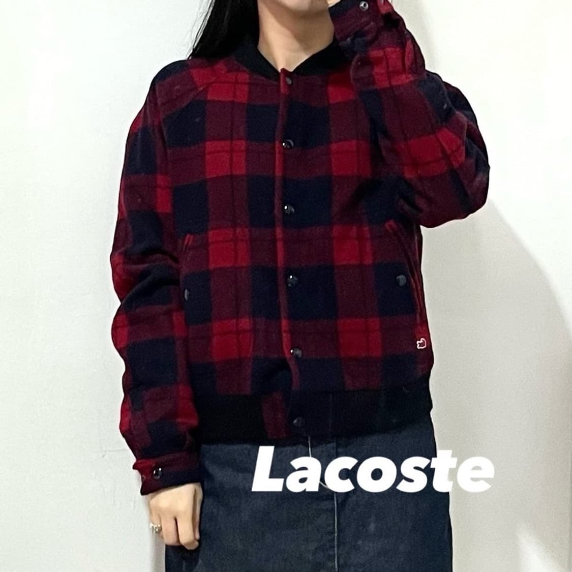 라코스테 타탄 바시티 자켓 상품이미지1