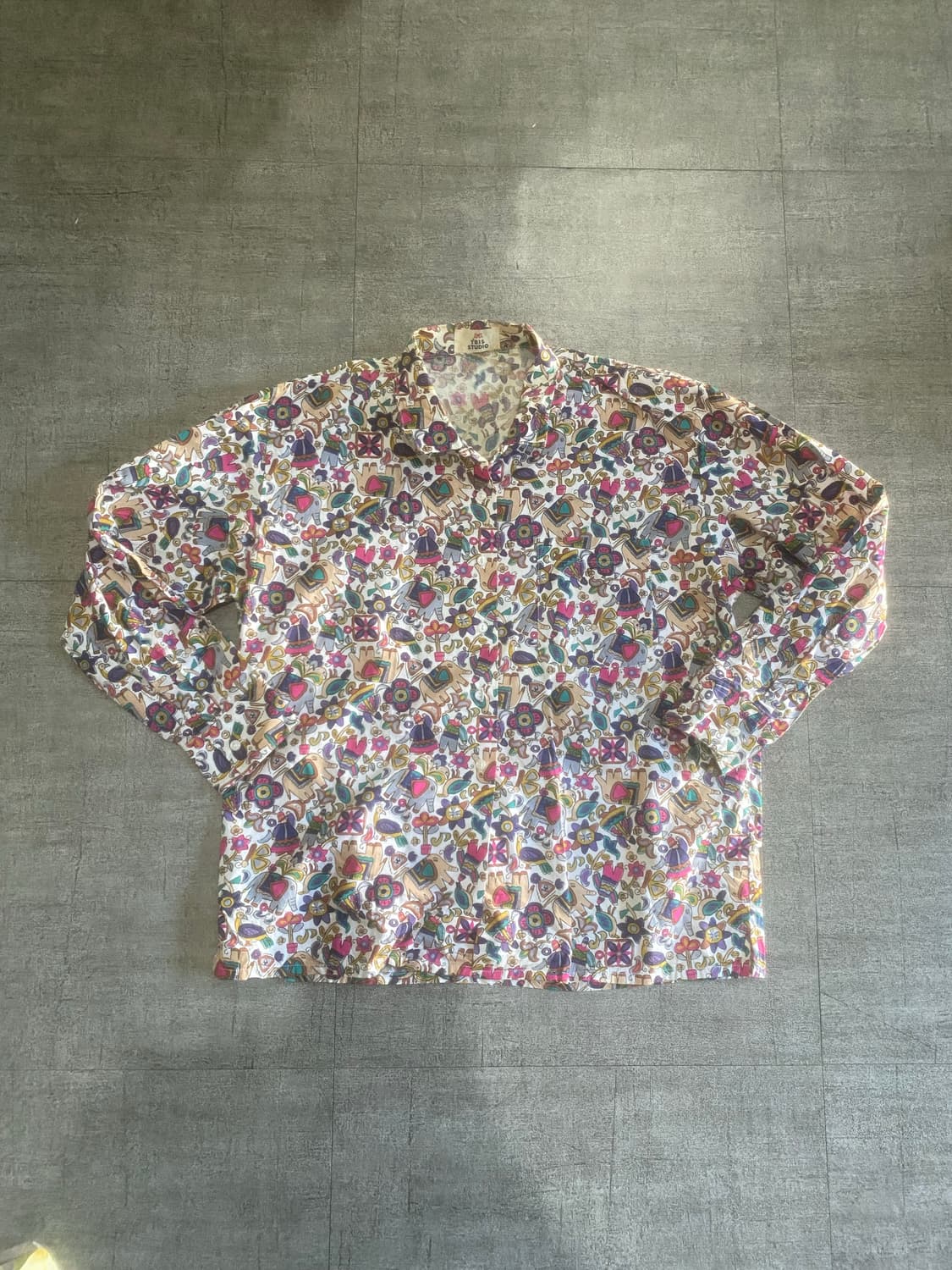 일본빈티지 Tbisstudio 오리엔탈보헤미안 인도풍 포켓셔츠 상품이미지1