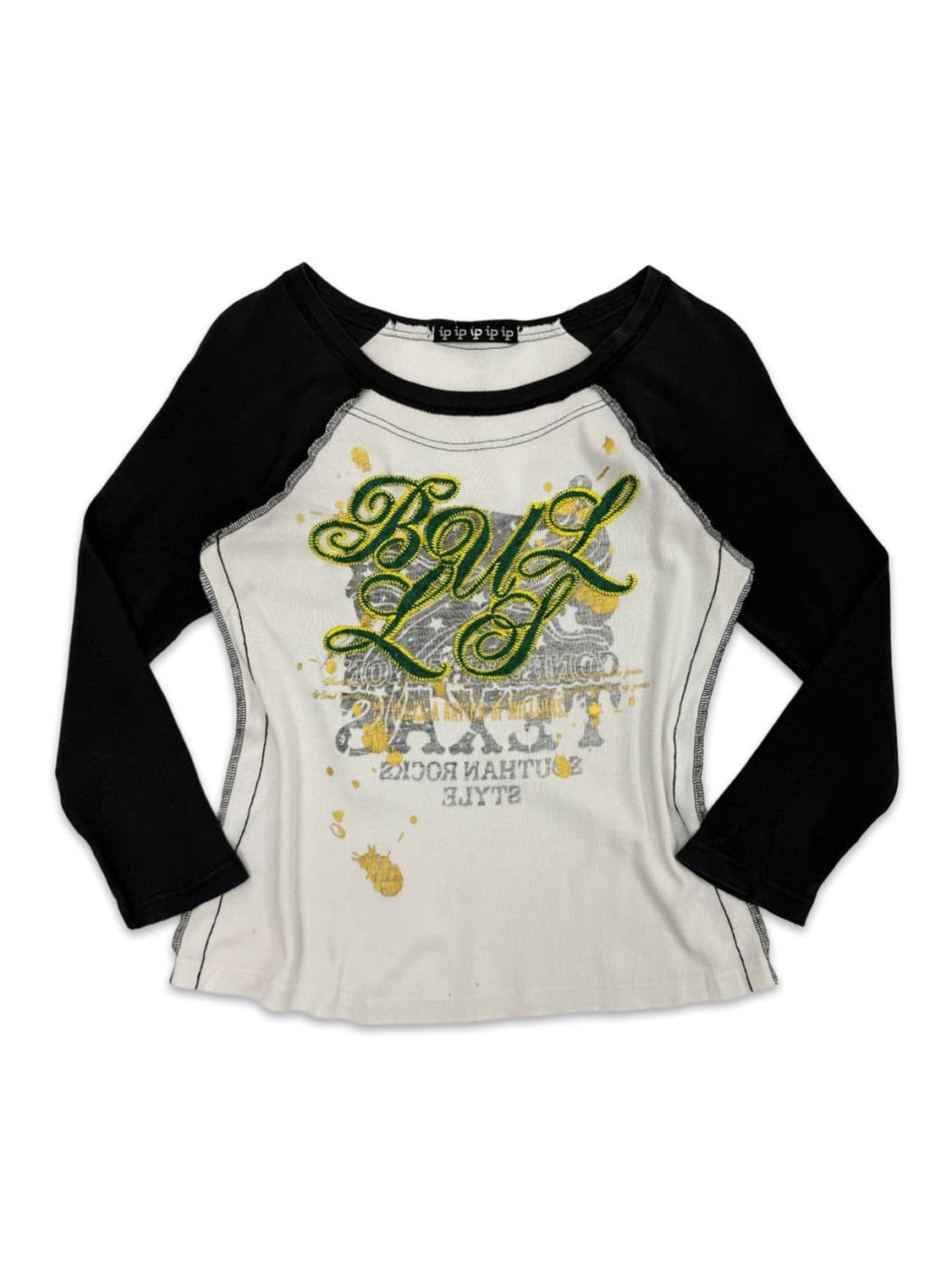 빈티지 레터링 고딕 펑크 긴팔티 상품이미지1