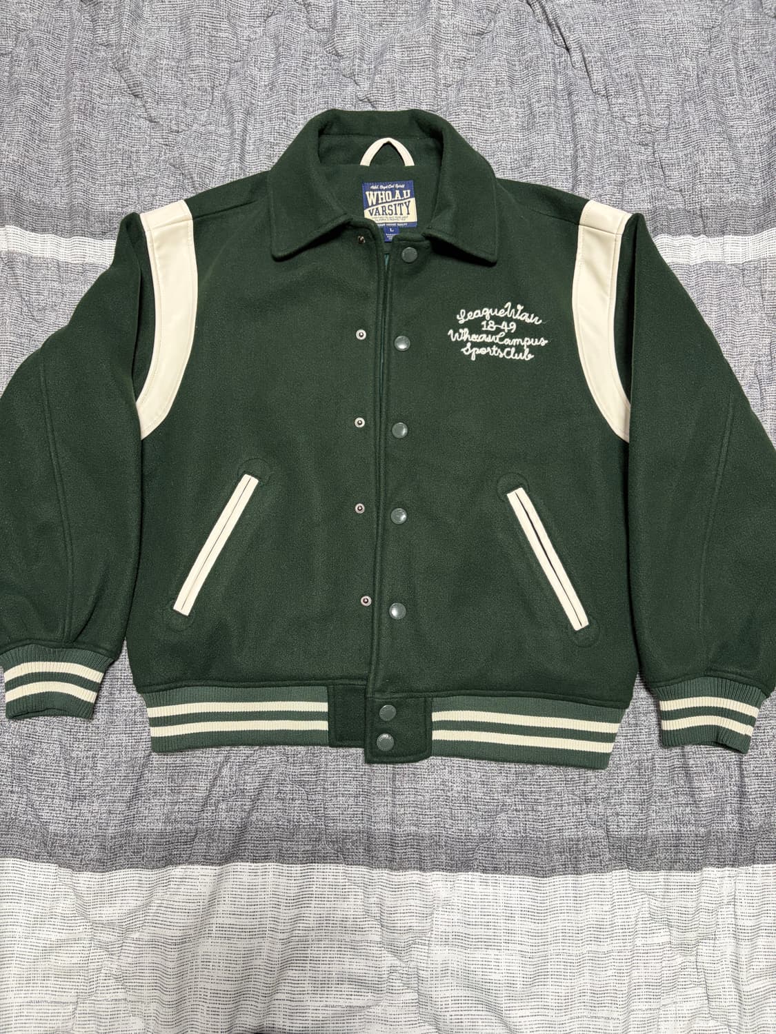 후아유 바시티자켓 상품이미지1