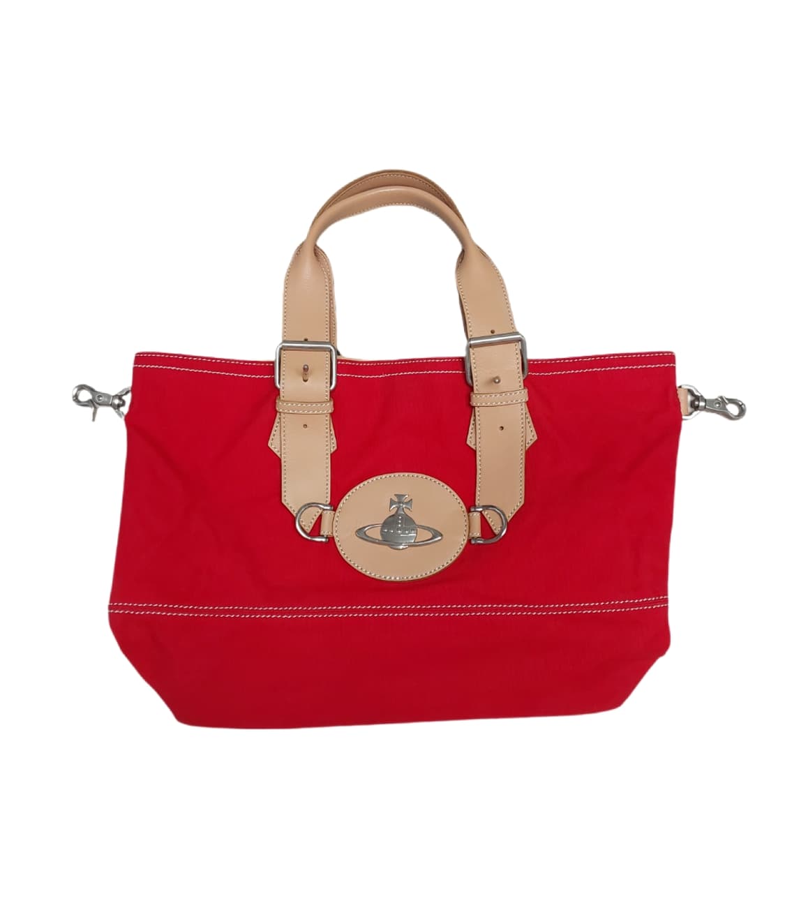 비비안웨스트우드 ORB 캔버스 레더 토트백 상품이미지2