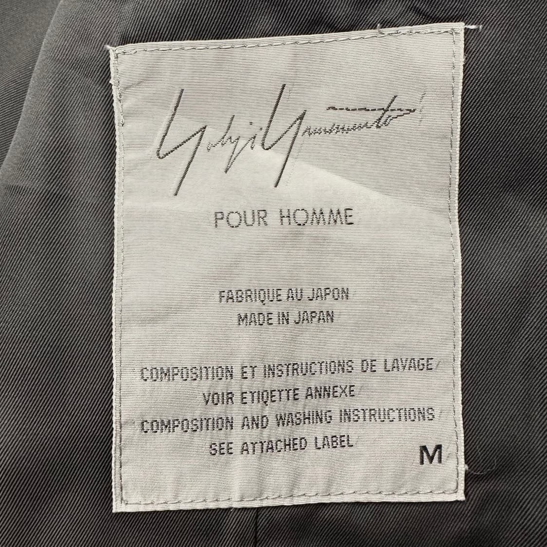 Yohii Yamamoto 요지야마모토 히든 버튼 블랙 상품이미지5