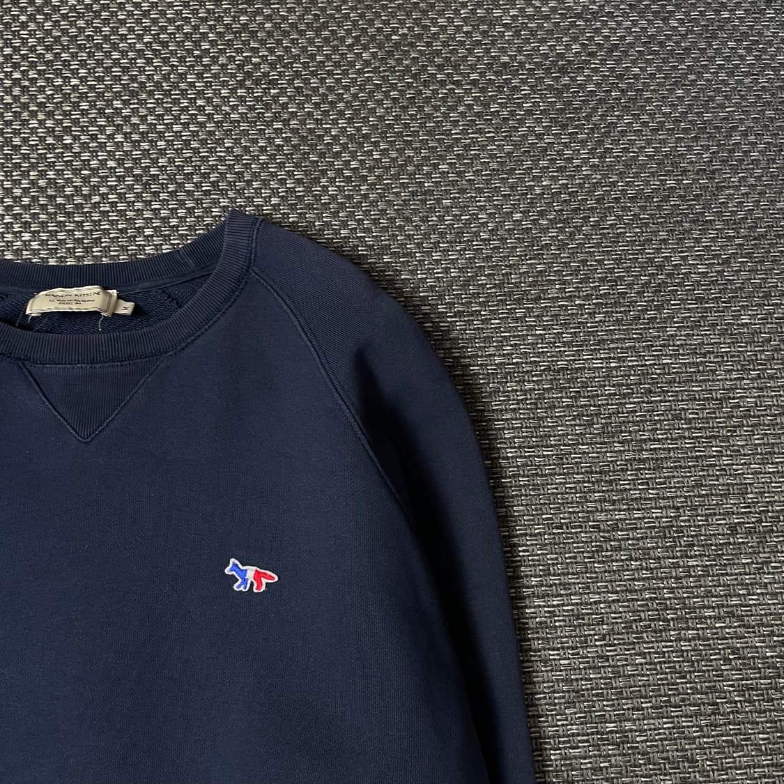 메종키츠네 폭스패치 네이비 맨투맨 M 상품이미지3