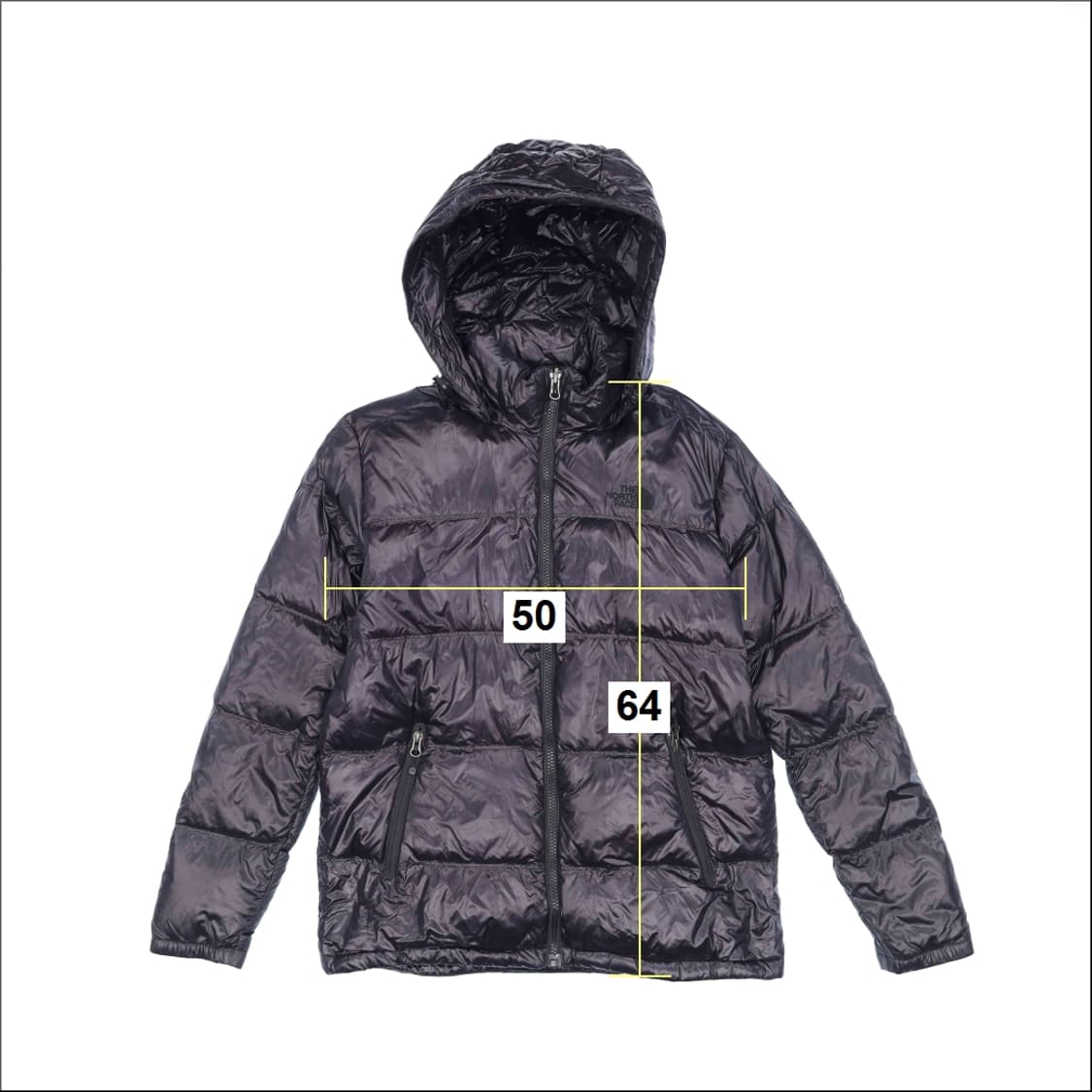 90 노스페이스 올블랙 유광 패딩 N7317 상품이미지8