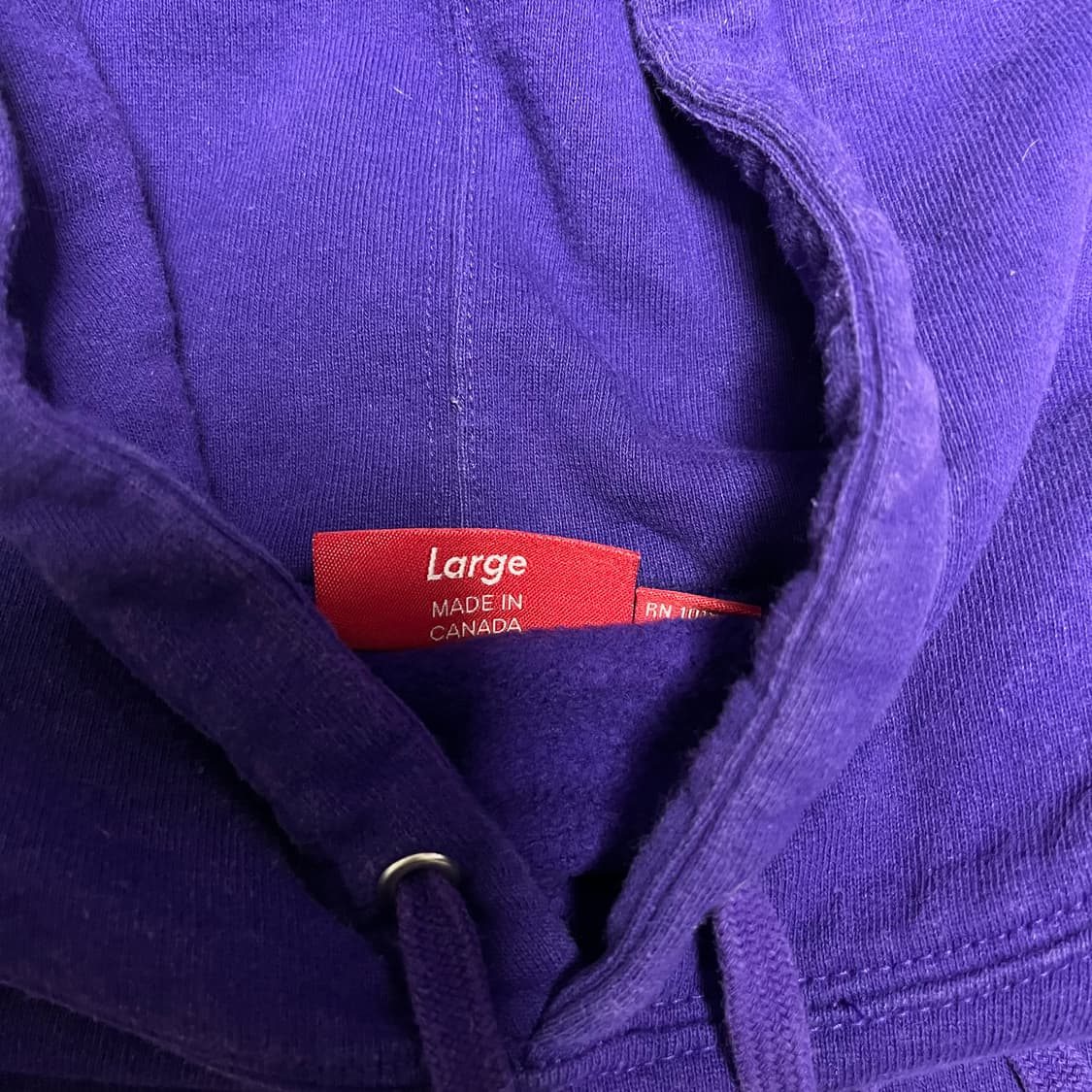 슈프림 XXL 후드 퍼플/그레이 상품이미지4